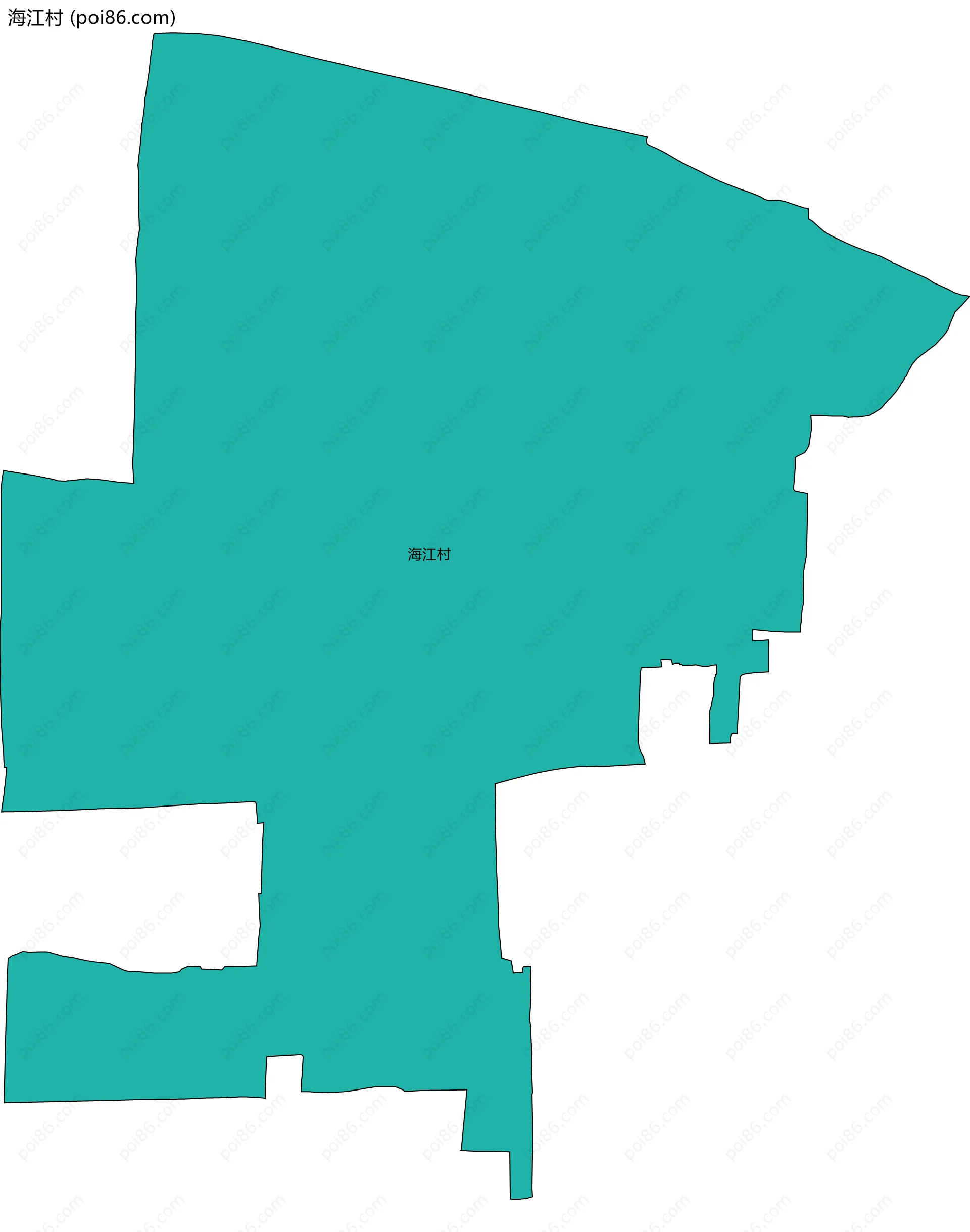 海江村边界地图