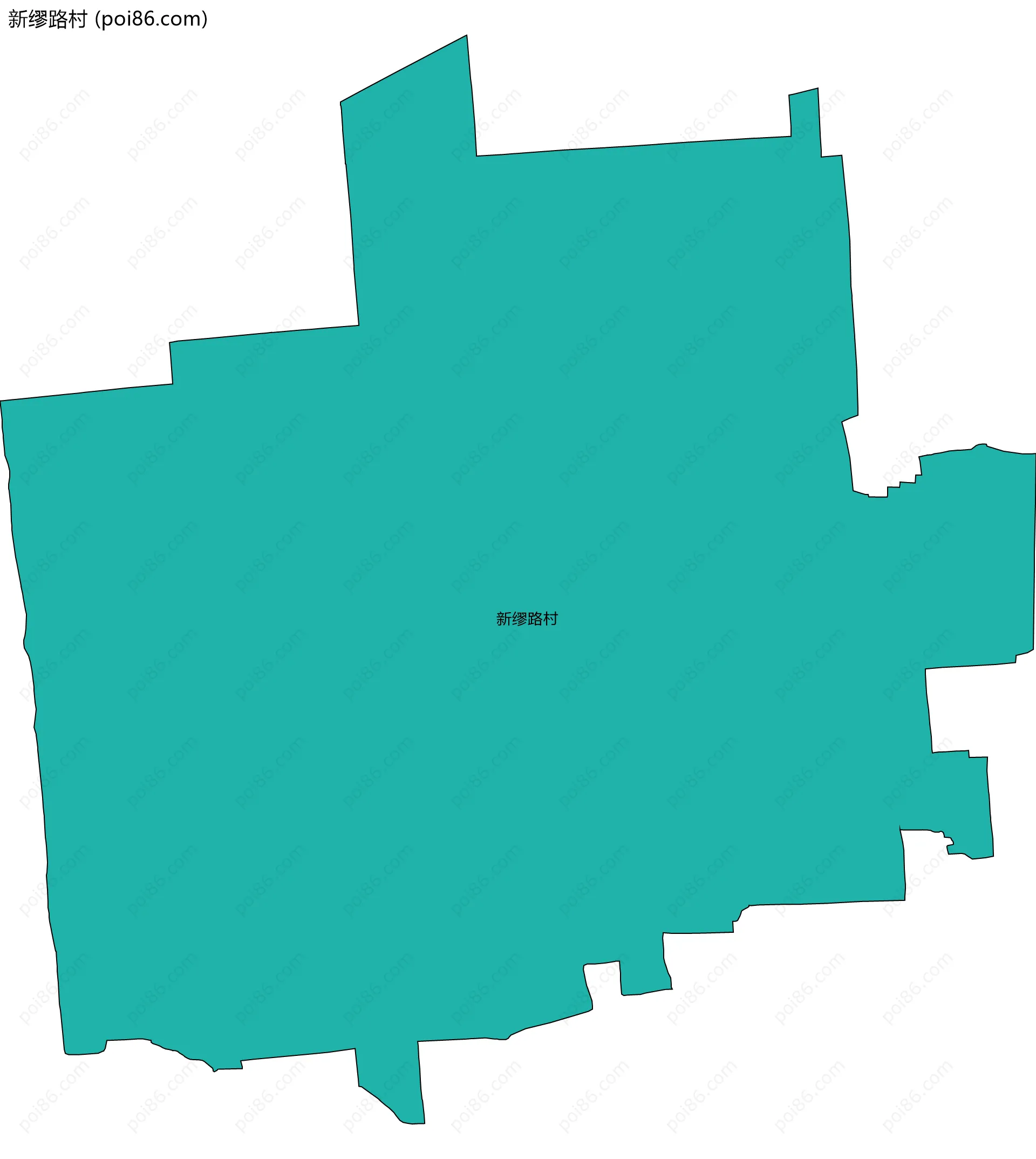 新缪路村边界地图