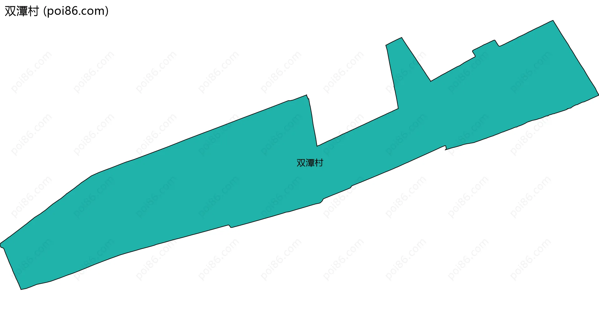 双潭村边界地图