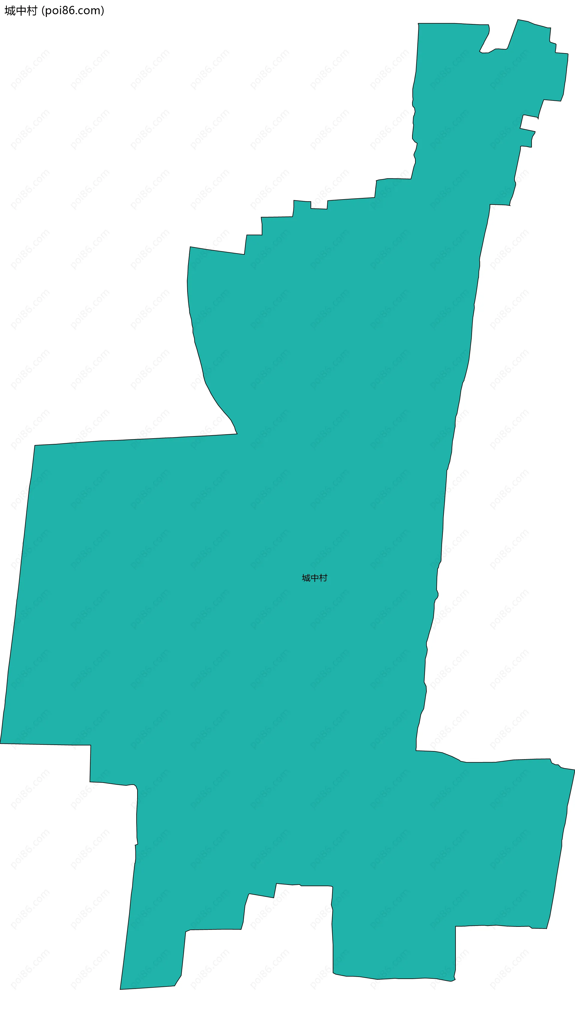 城中村边界地图