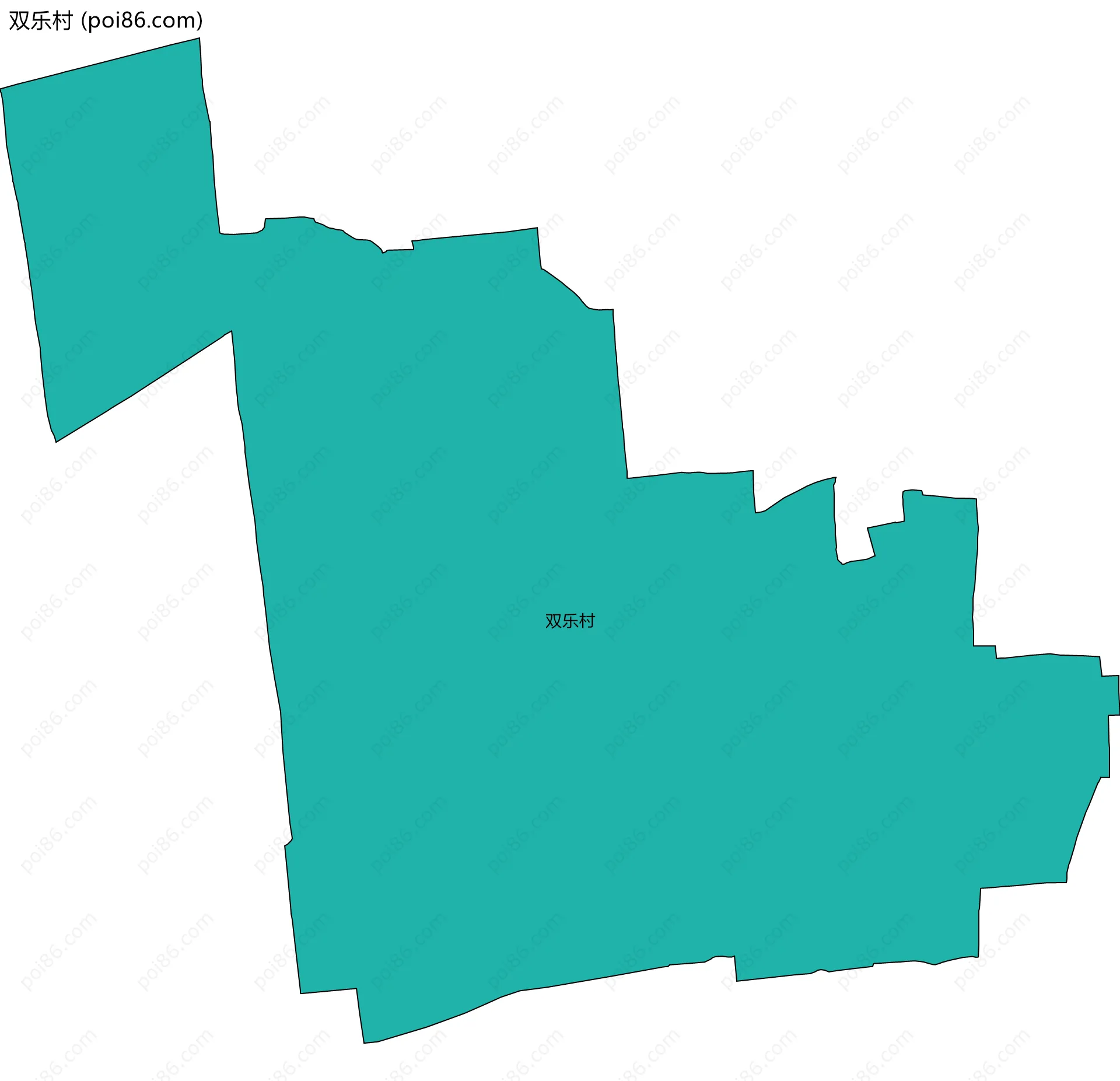 双乐村边界地图
