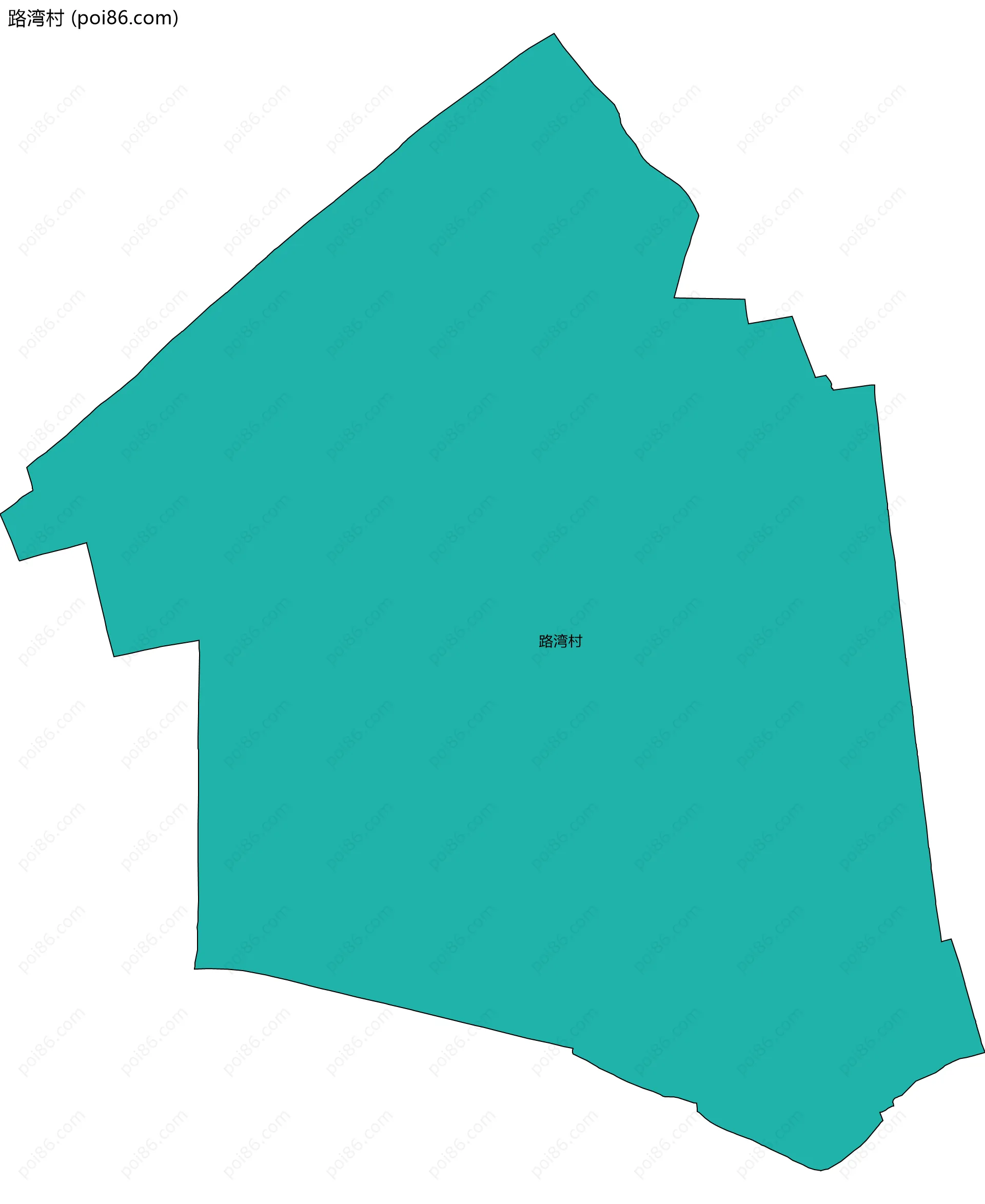 路湾村边界地图