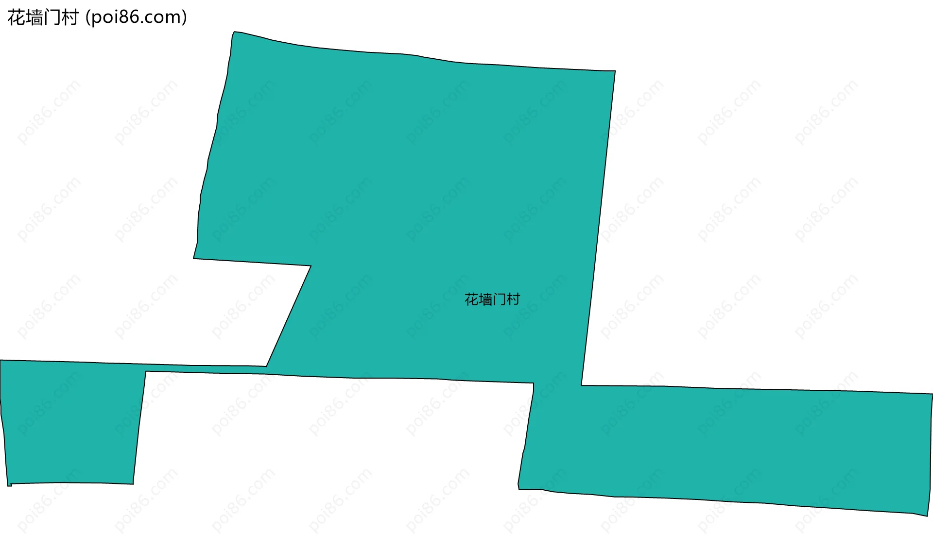 花墙门村边界地图