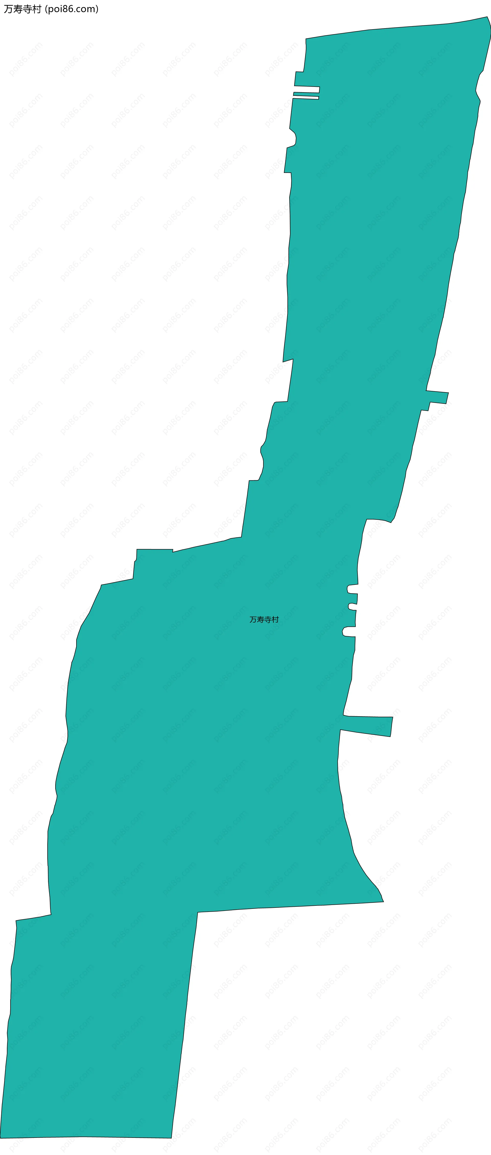 万寿寺村边界地图