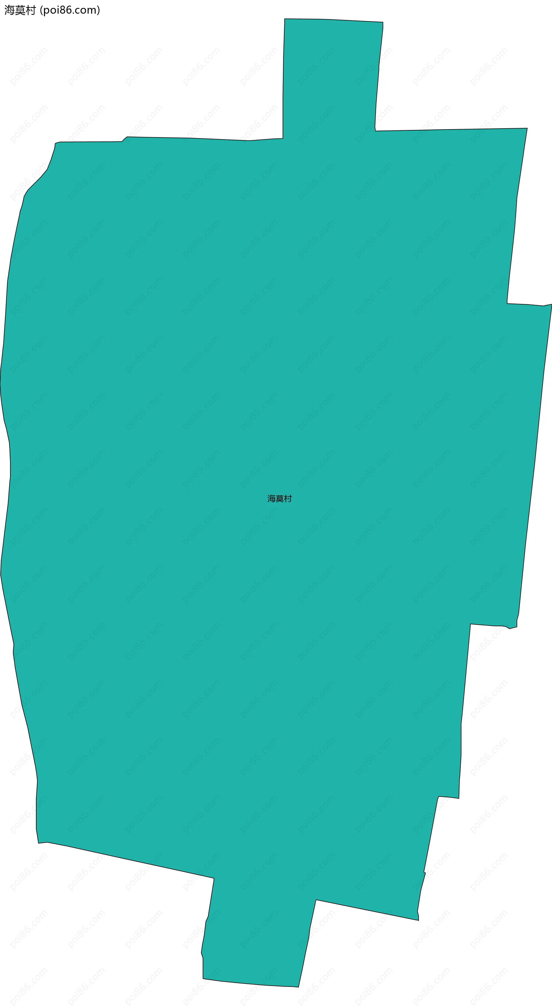 海莫村边界地图