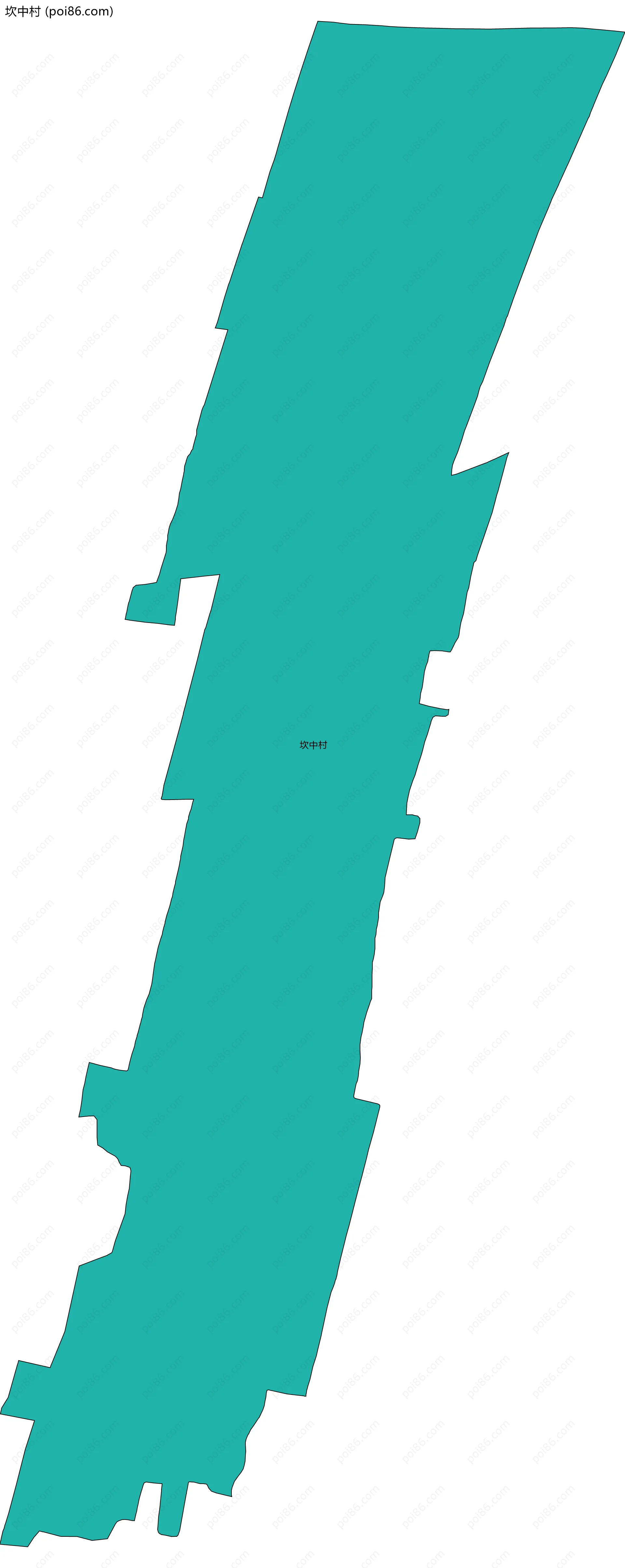 坎中村边界地图