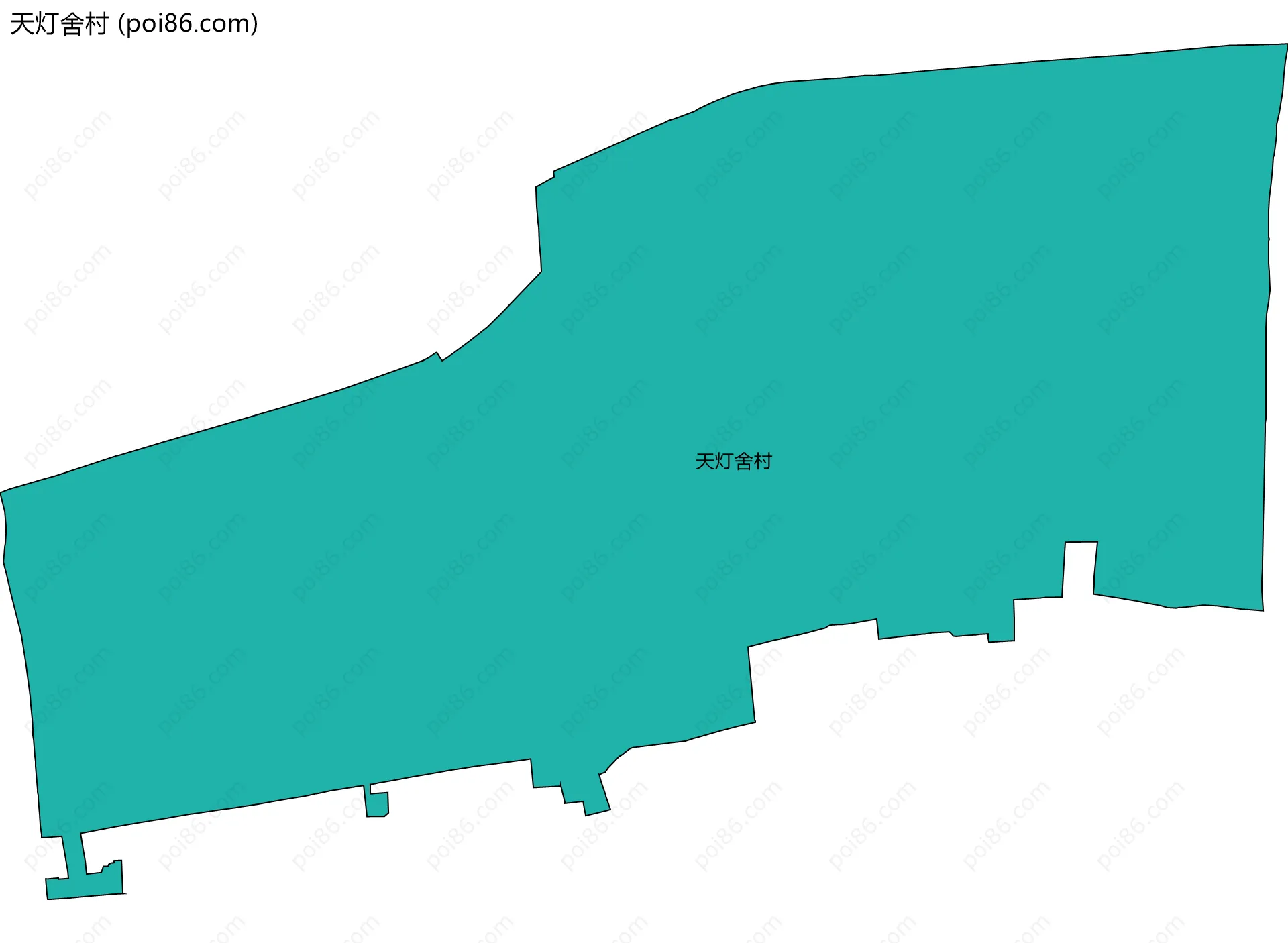 天灯舍村边界地图