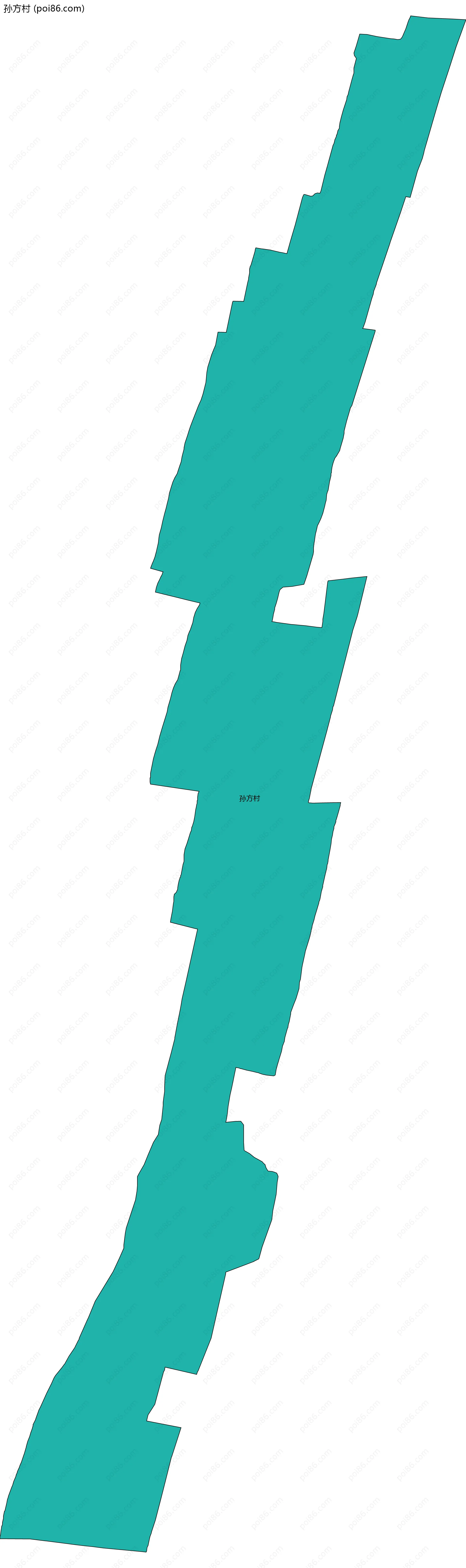 孙方村边界地图