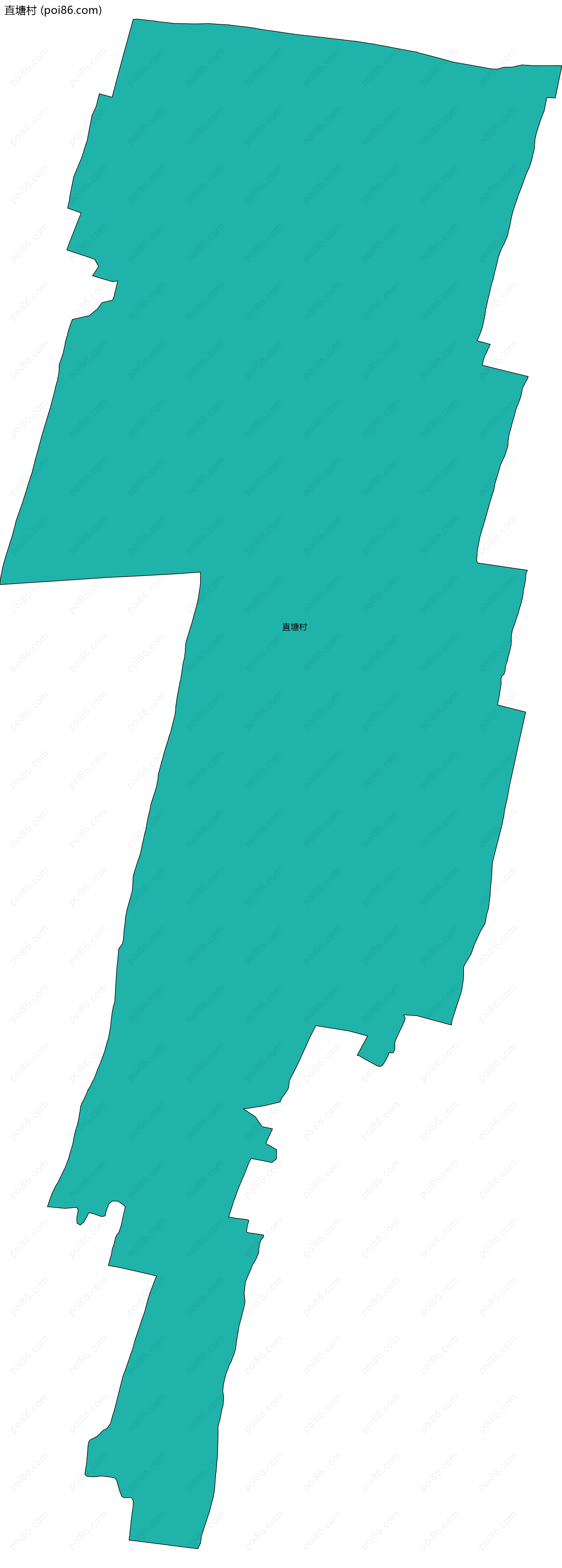 直塘村边界地图