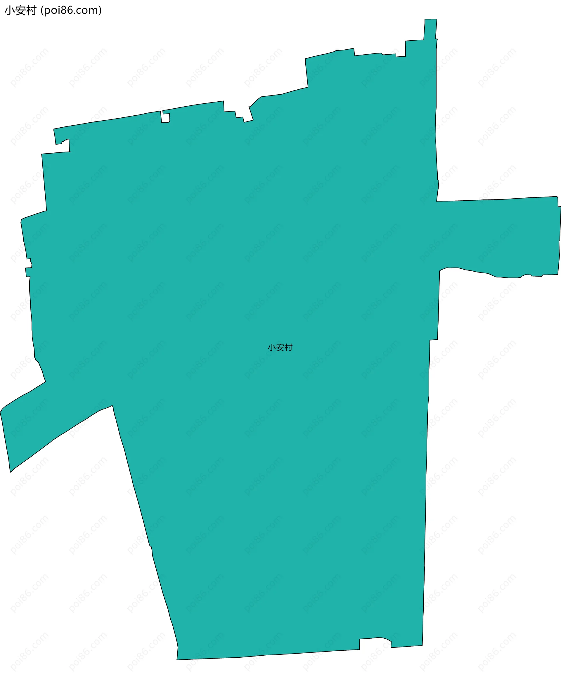 小安村边界地图