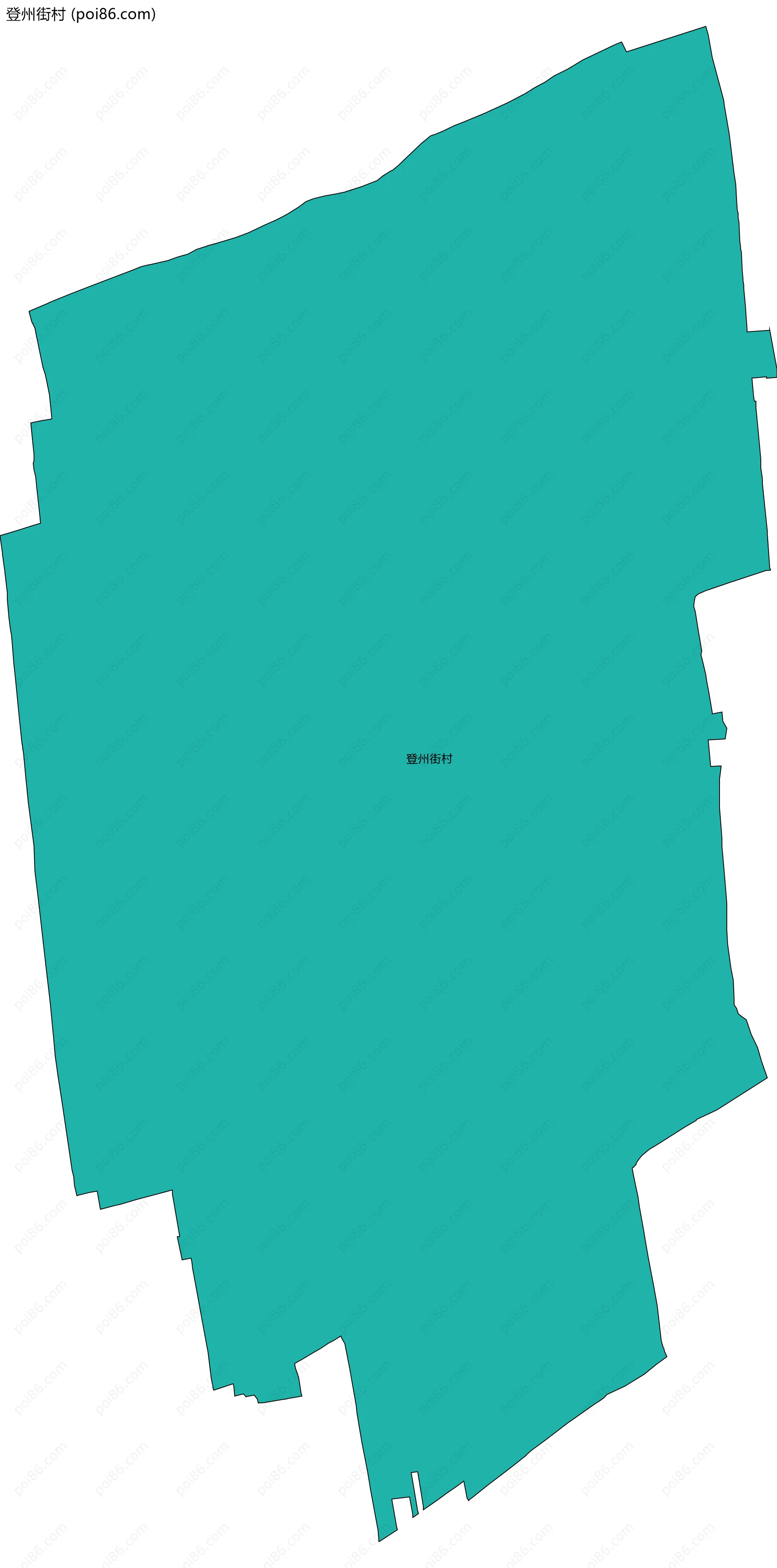 登州街村边界地图