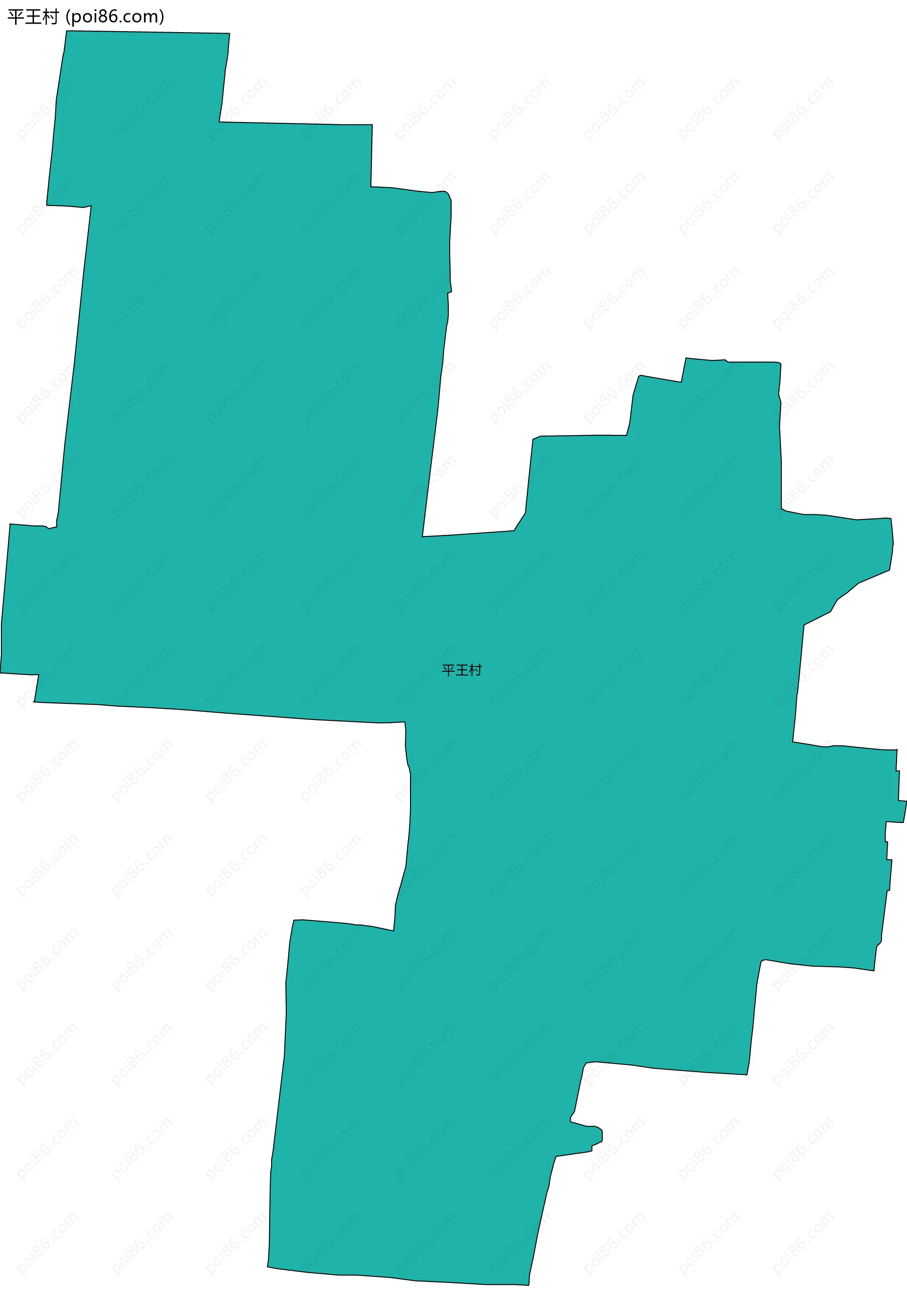 平王村边界地图