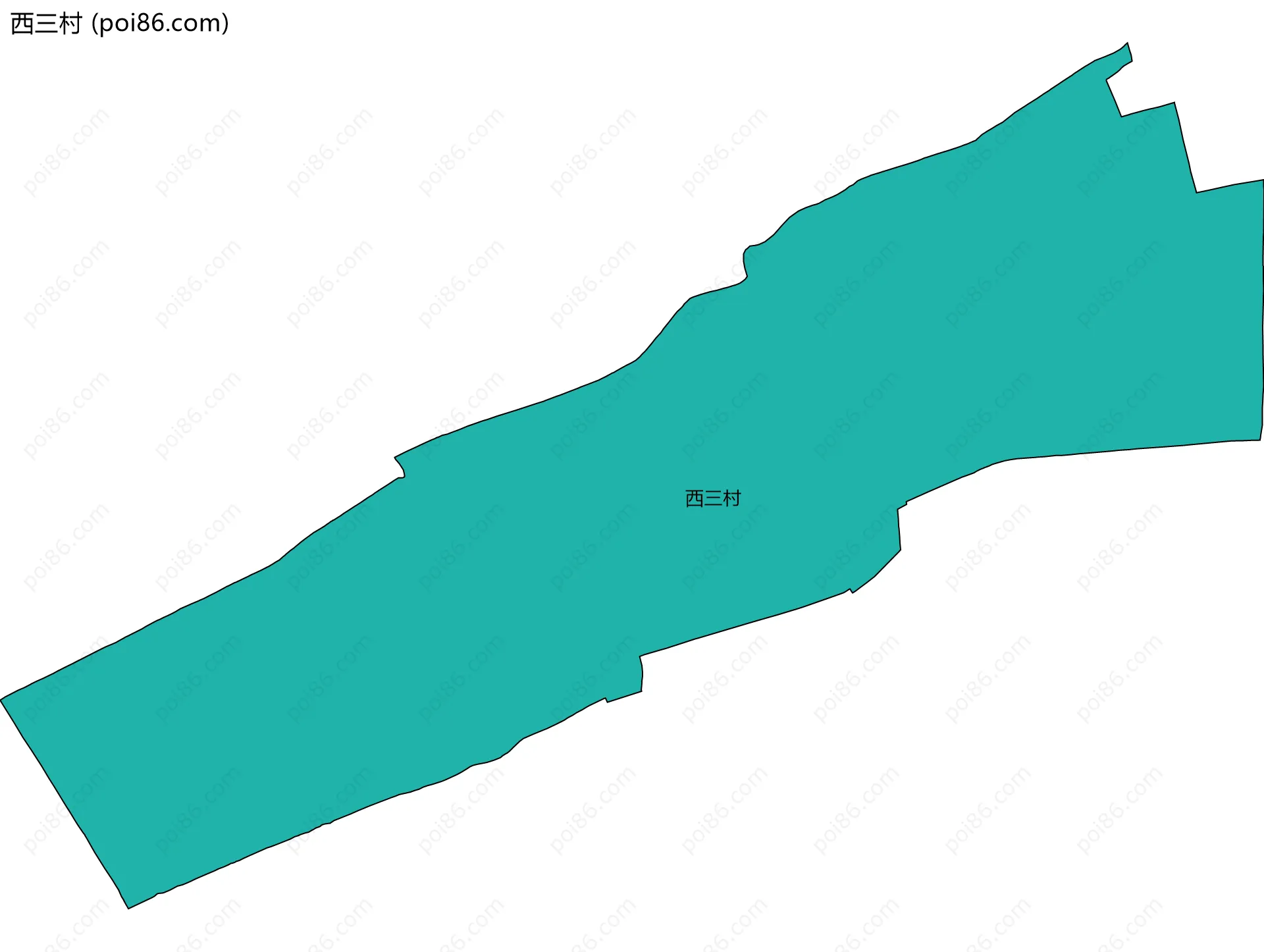 西三村边界地图