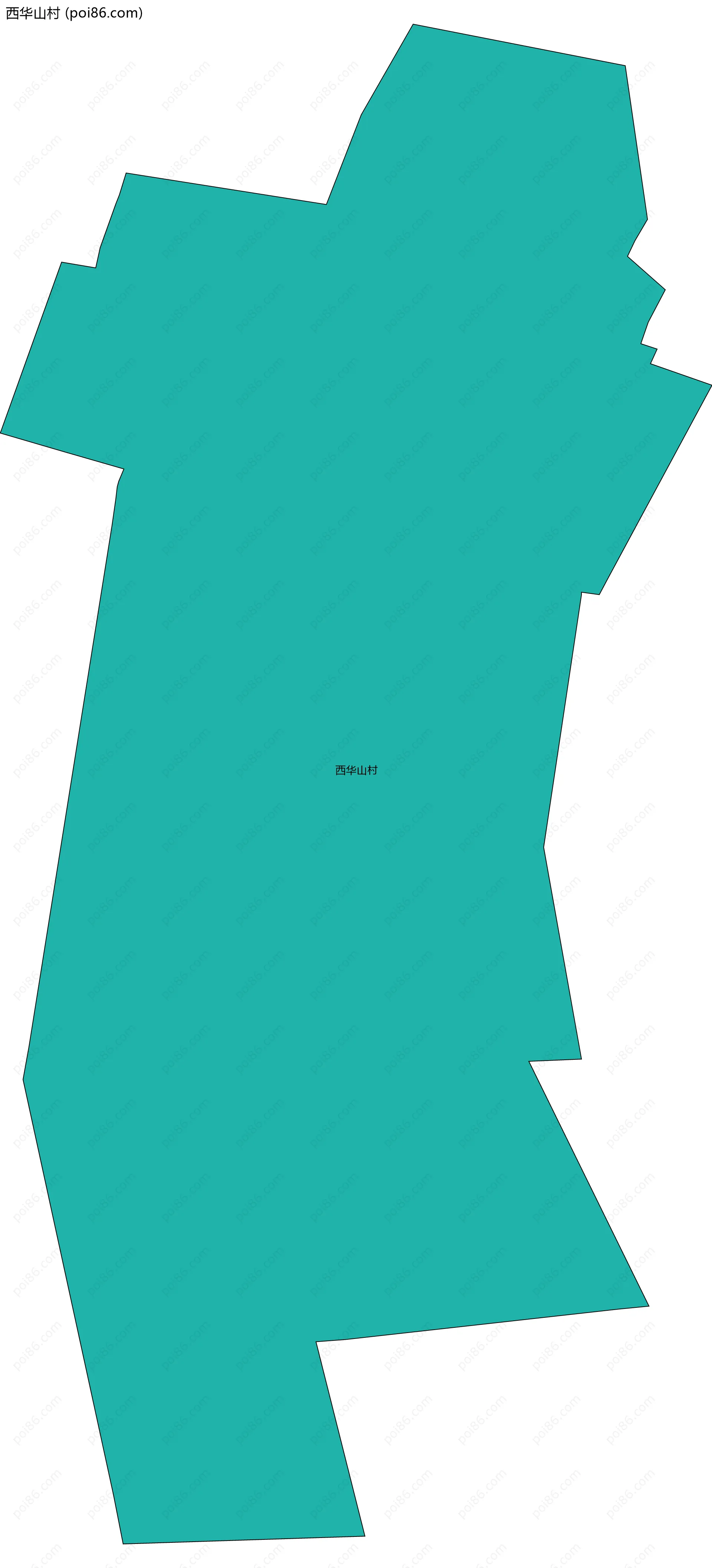 西华山村边界地图