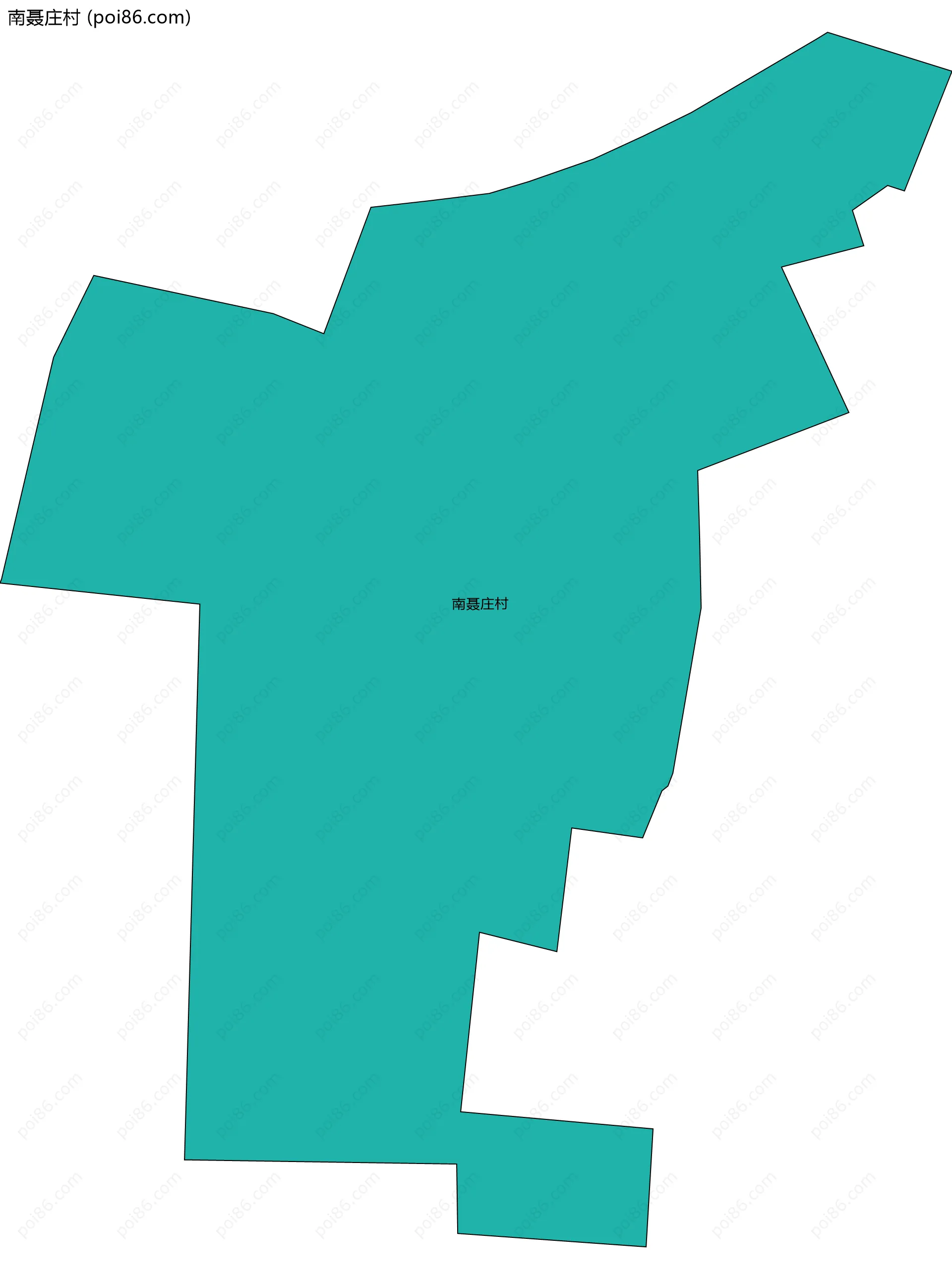 南聂庄村边界地图