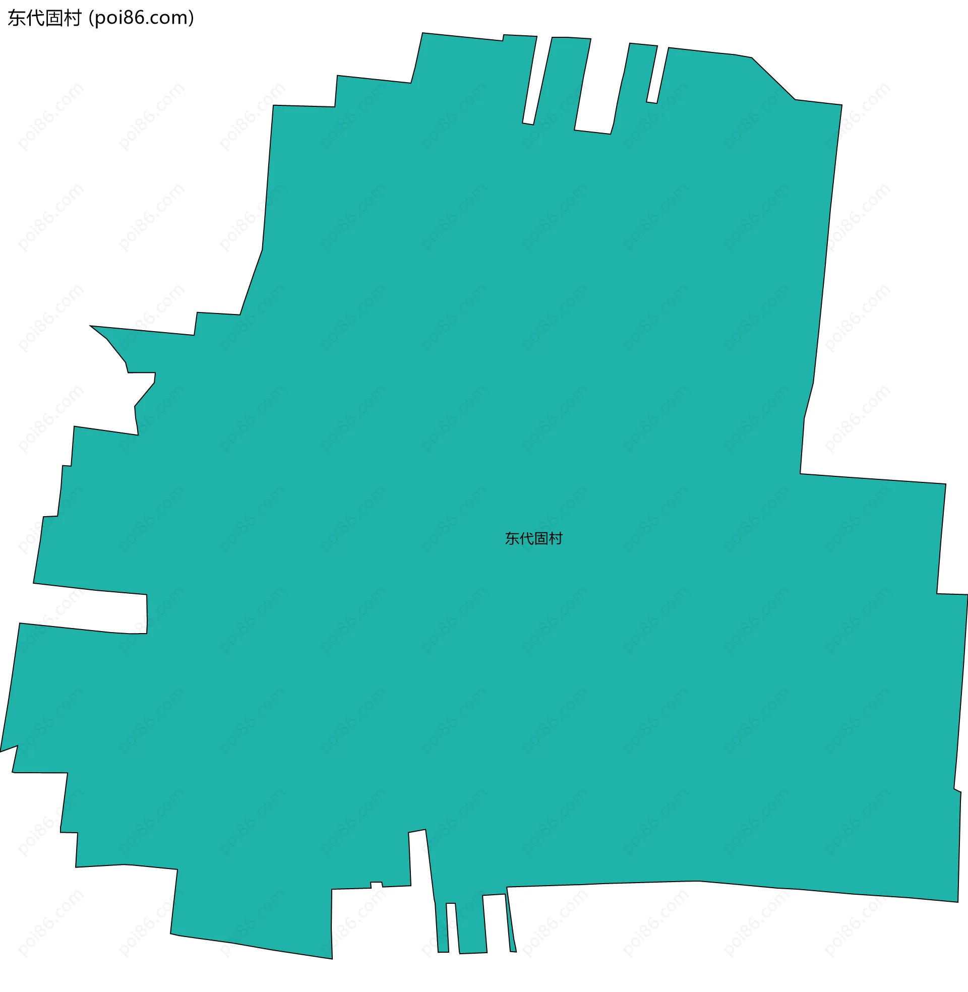 东代固村边界地图