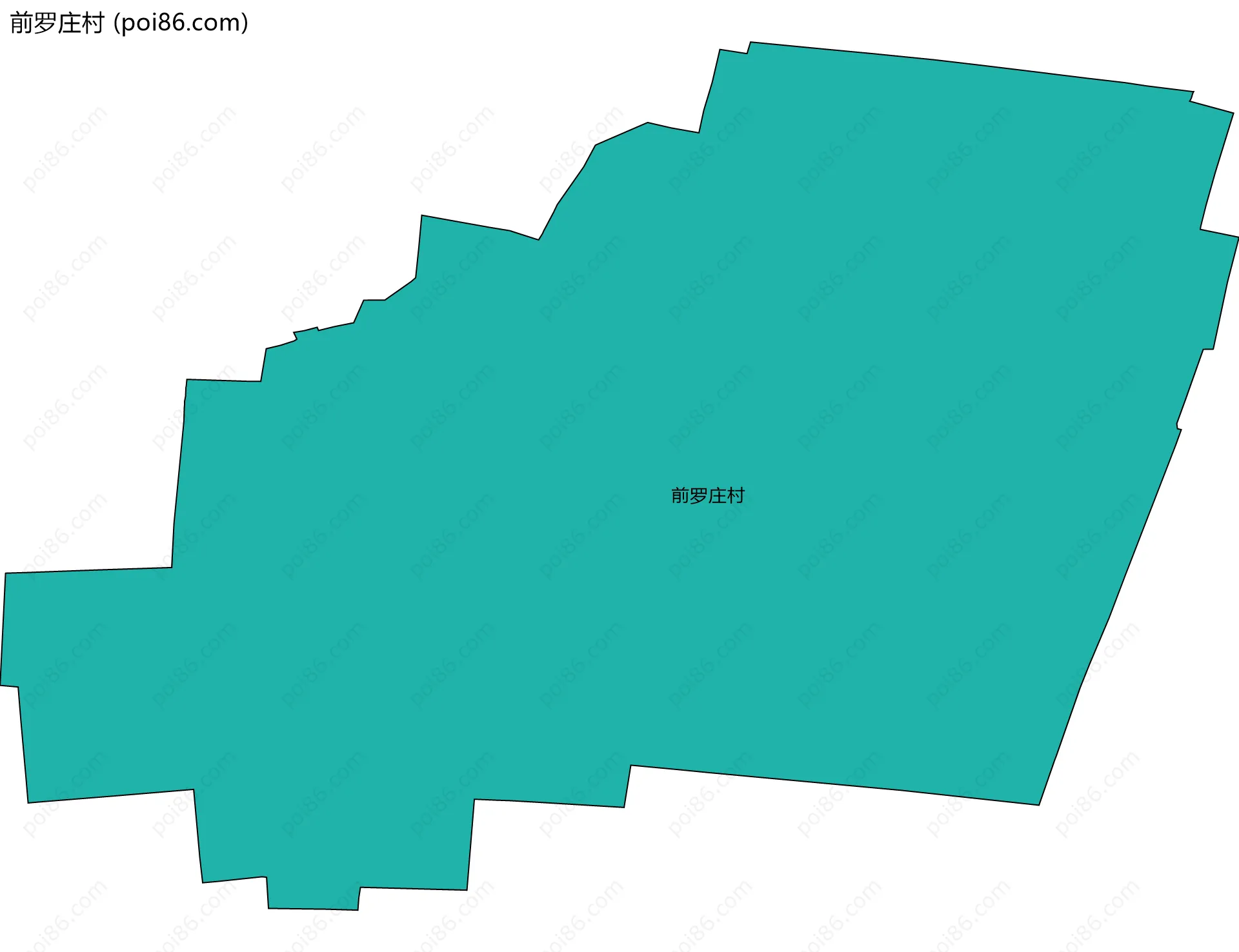 前罗庄村边界地图
