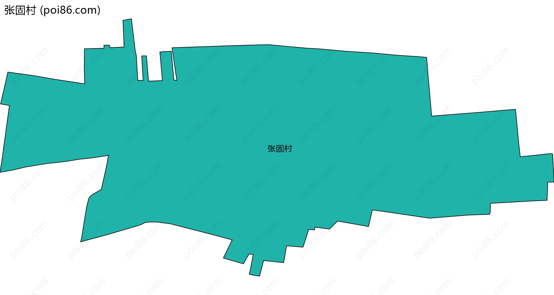 张固村边界地图