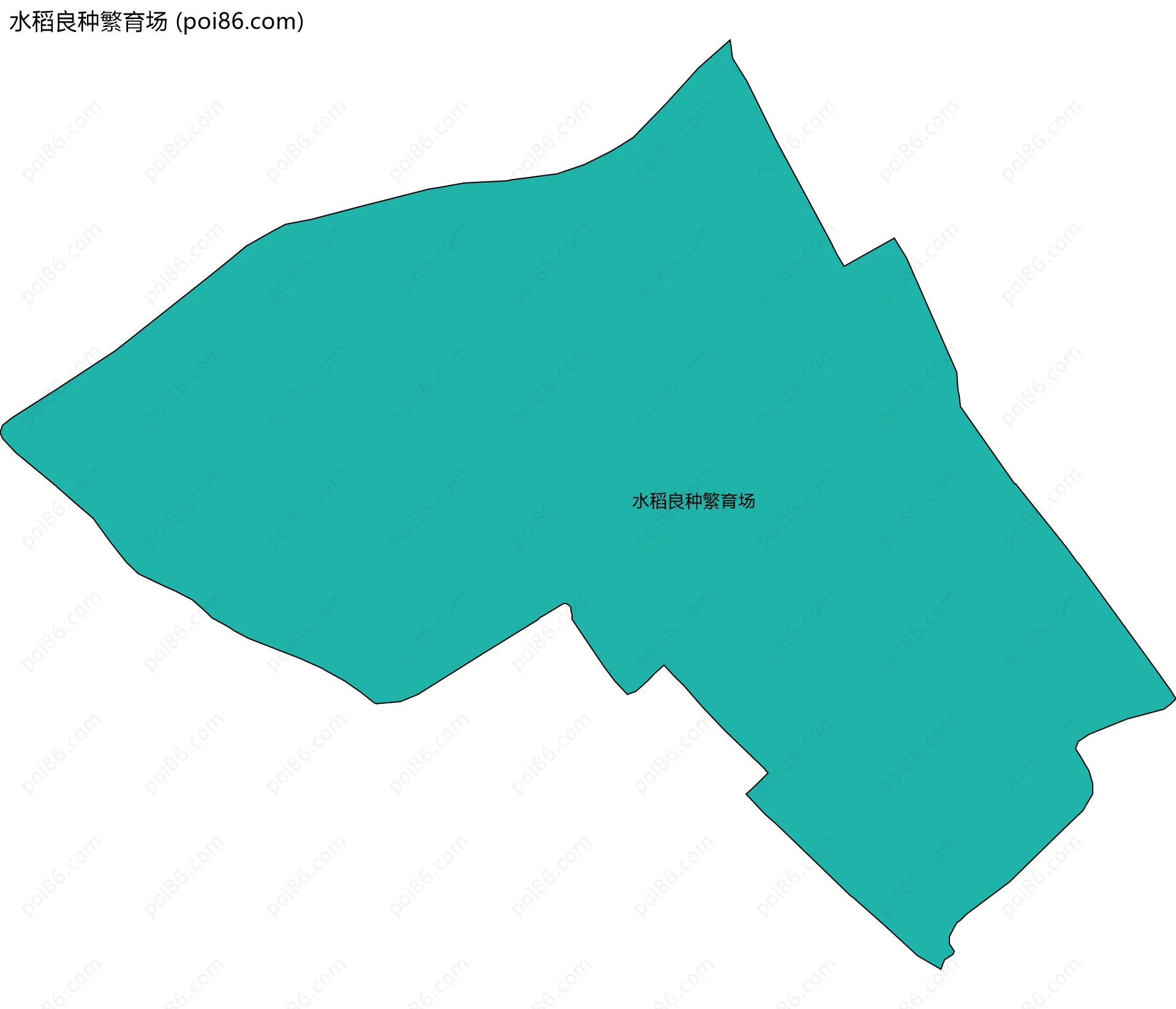 水稻良种繁育场边界地图
