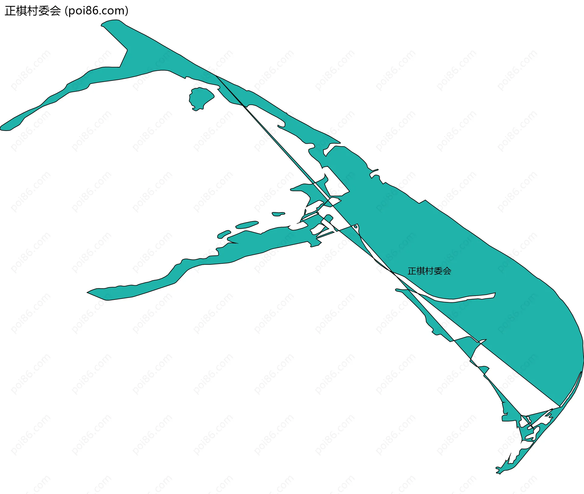正棋村委会边界地图