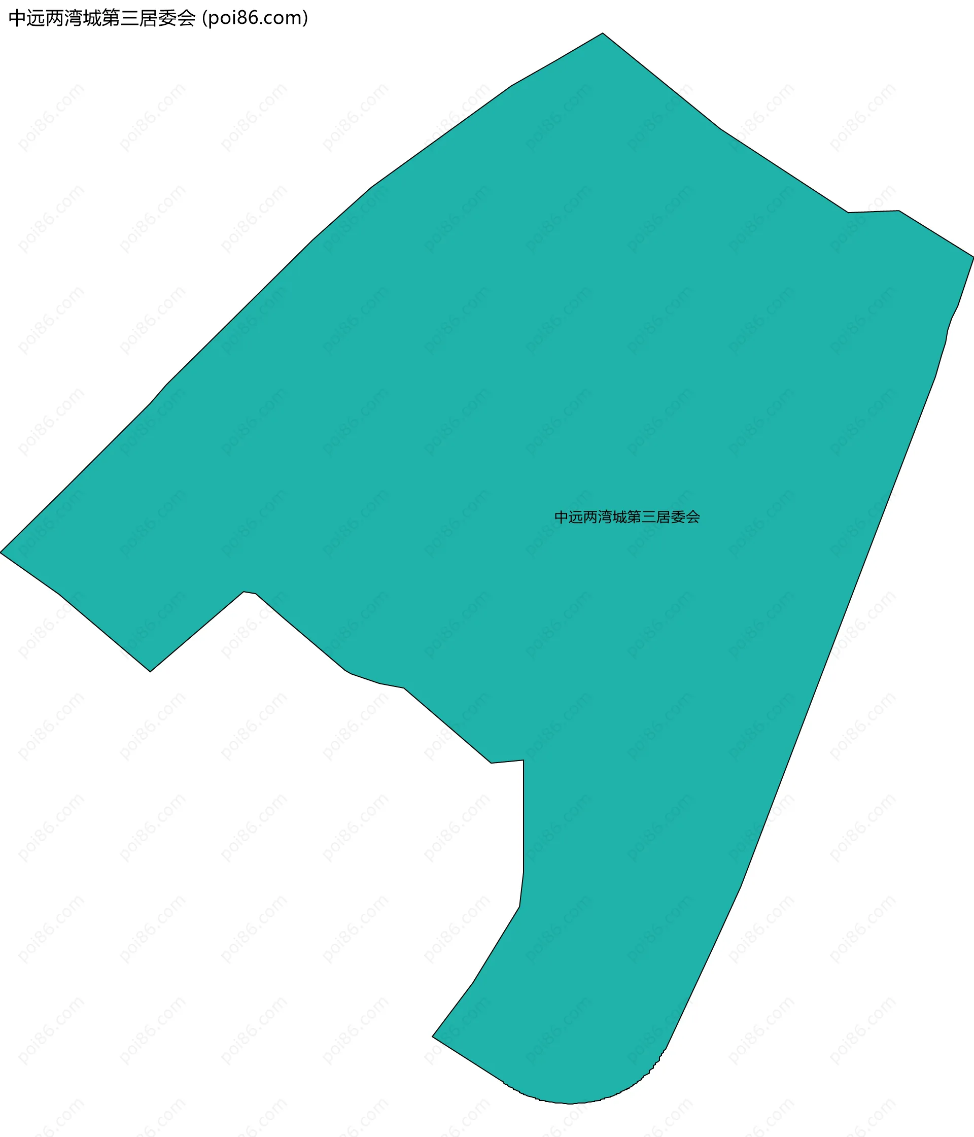 中远两湾城第三居委会边界地图