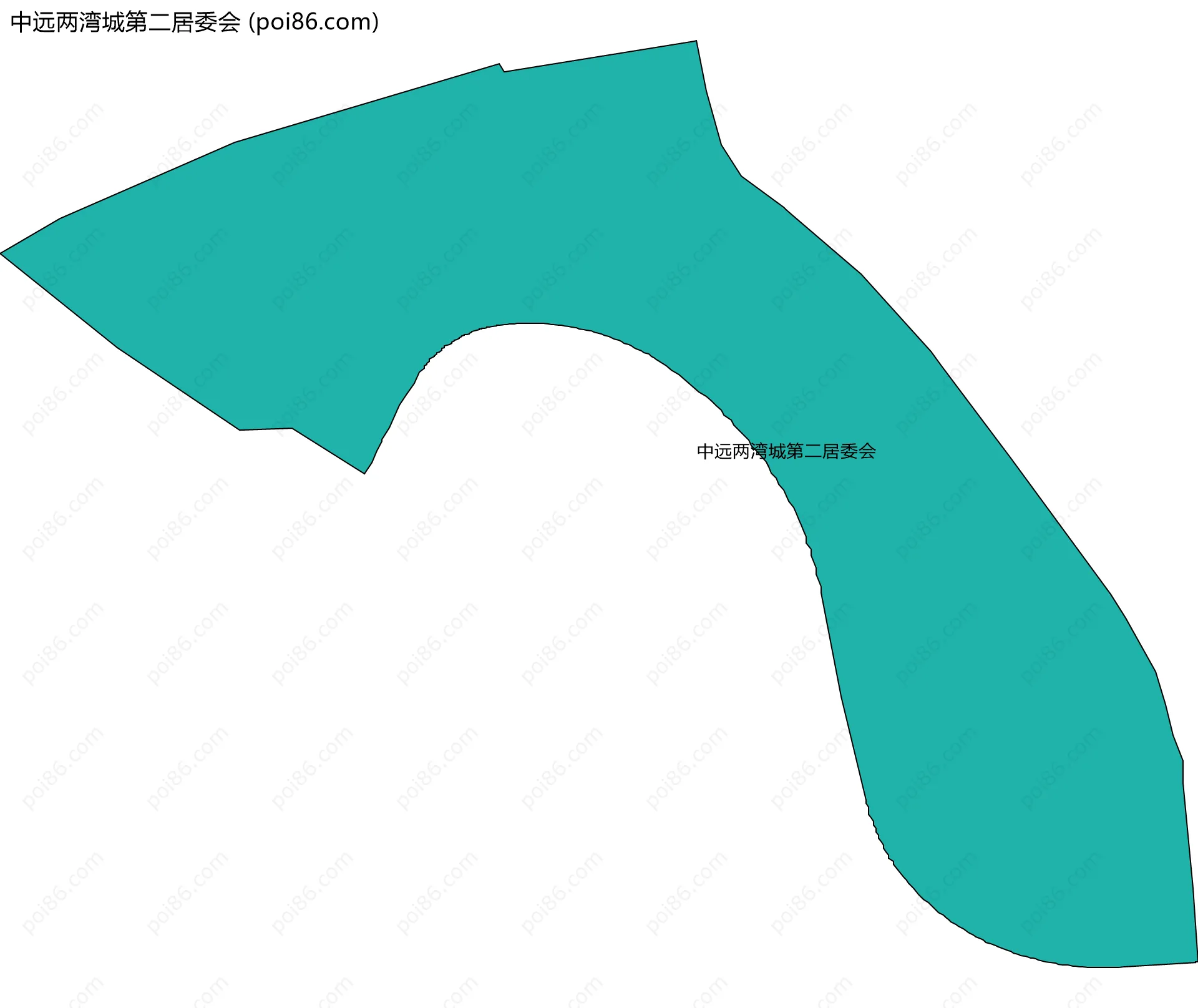 中远两湾城第二居委会边界地图