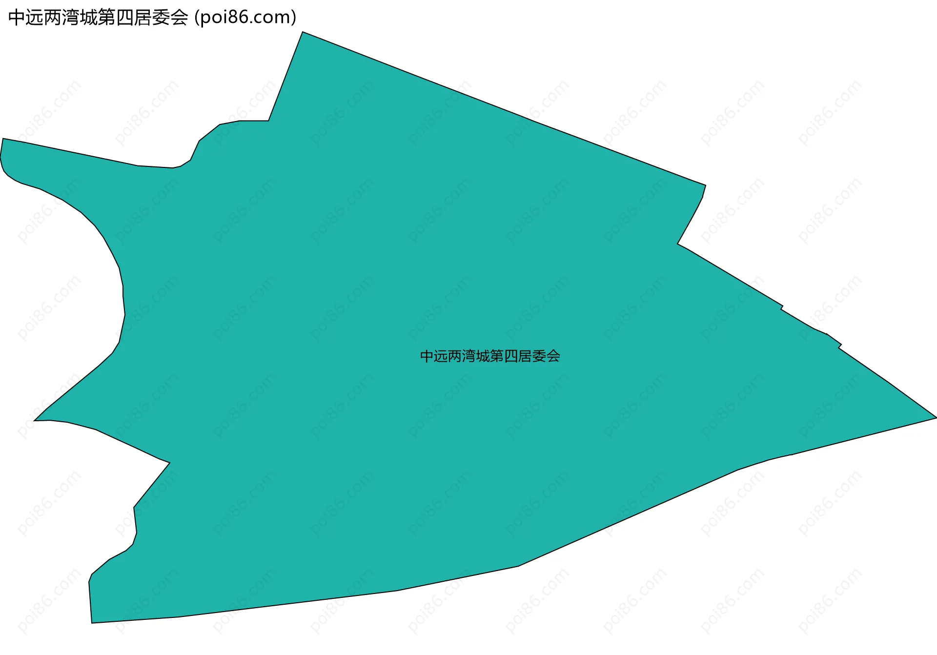 中远两湾城第四居委会边界地图