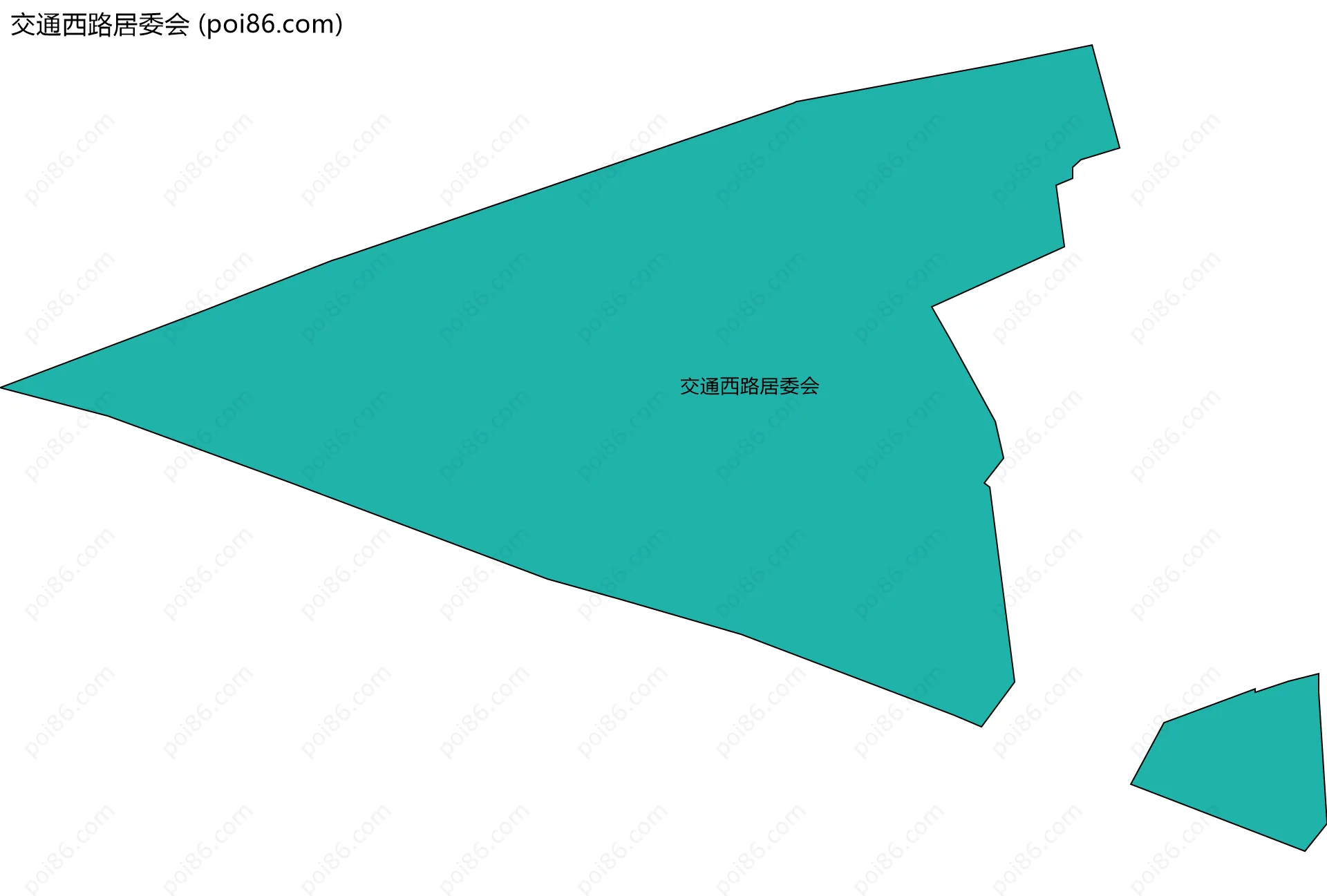 交通西路居委会边界地图