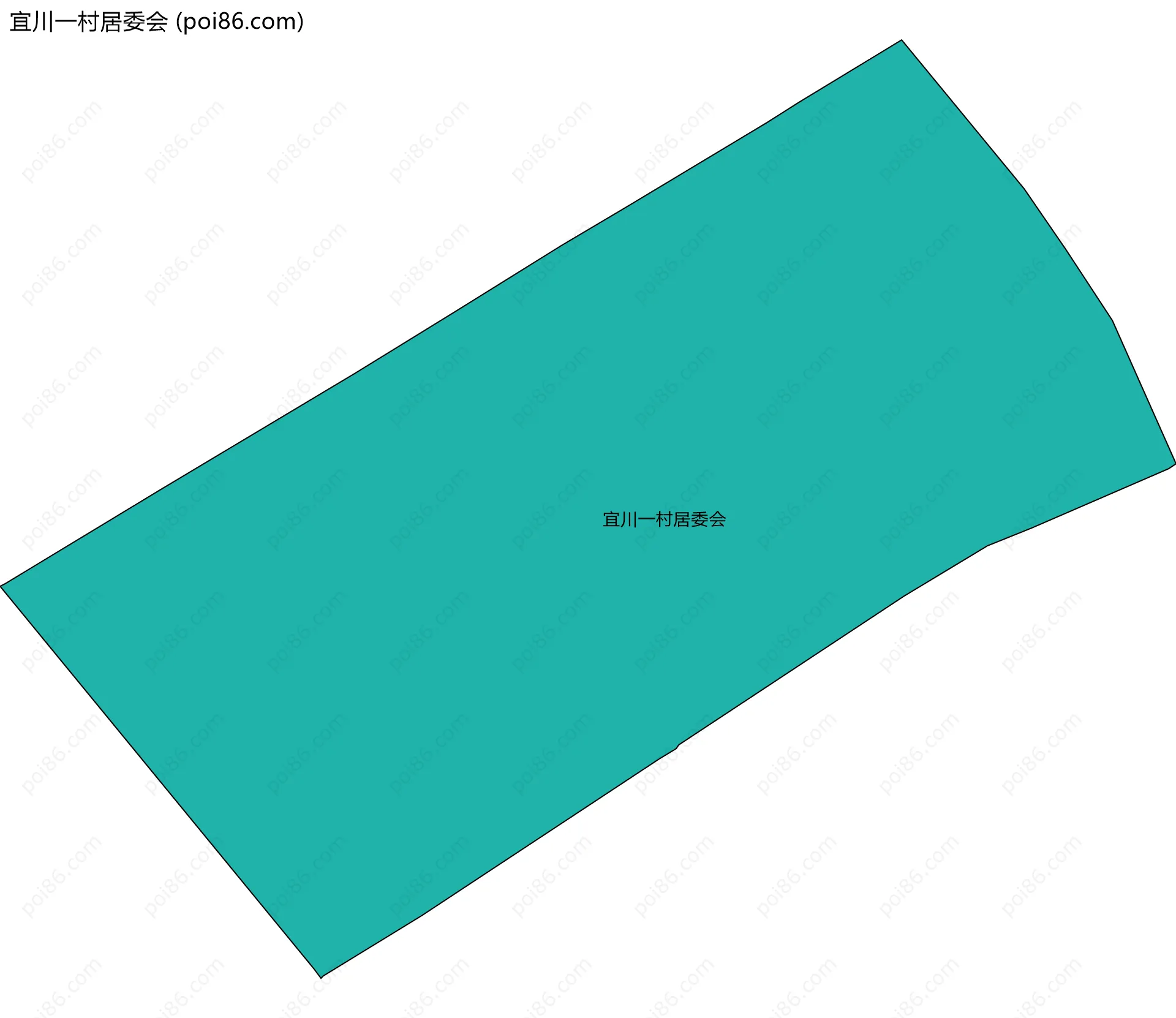 宜川一村居委会边界地图