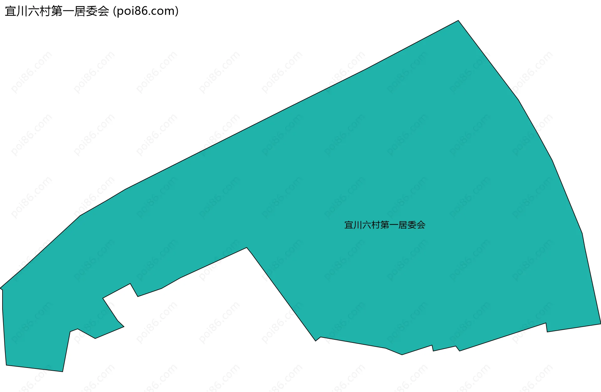 宜川六村第一居委会边界地图