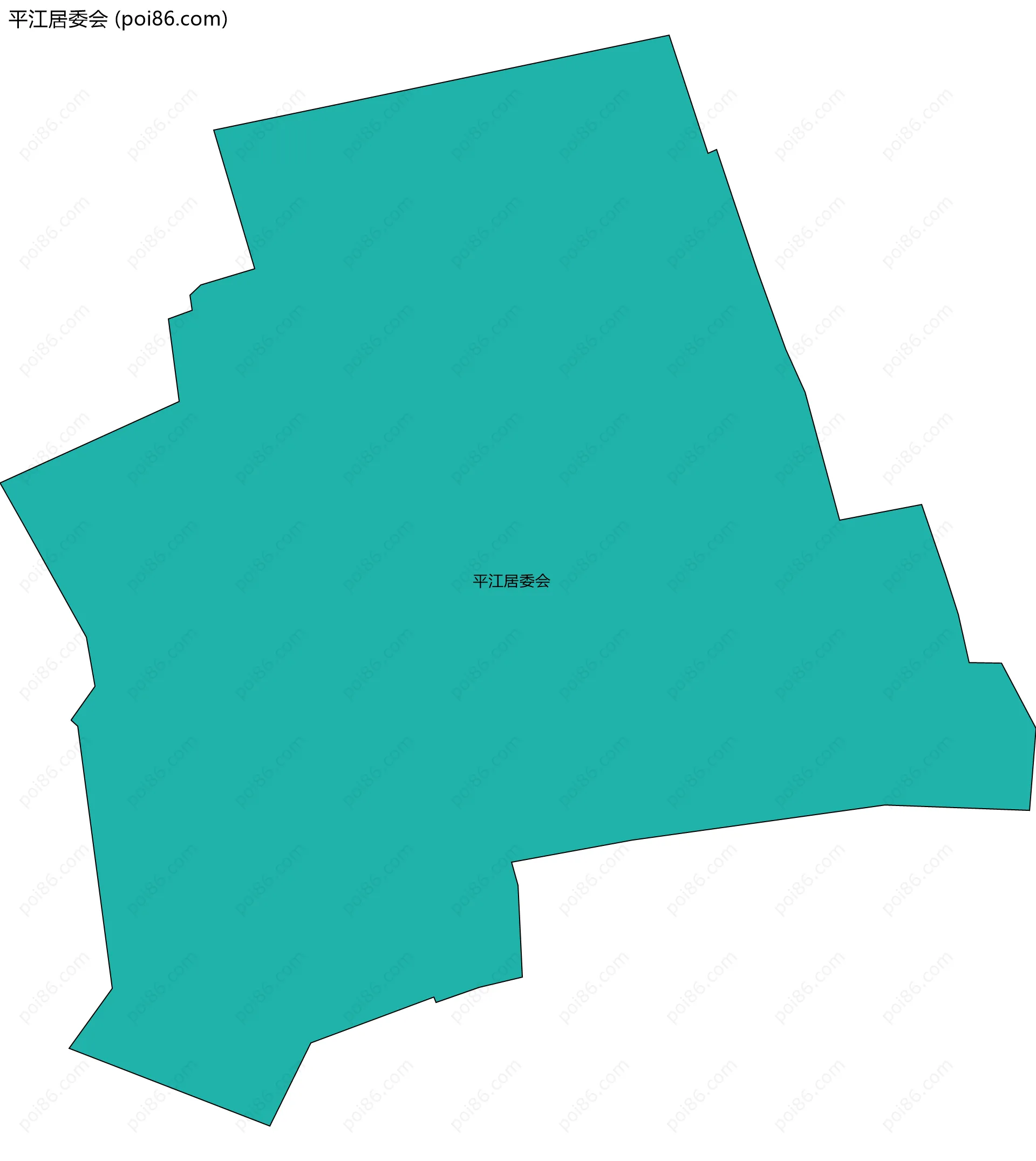 平江居委会边界地图