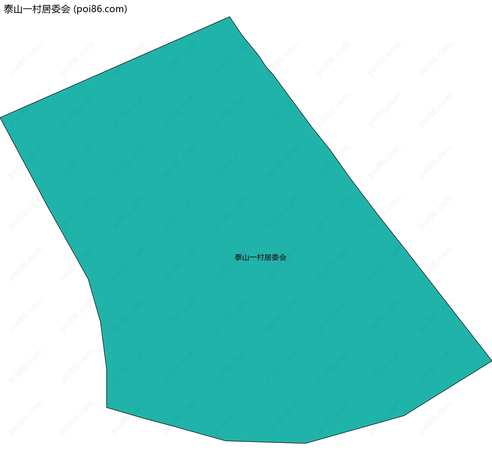 泰山一村居委会边界地图
