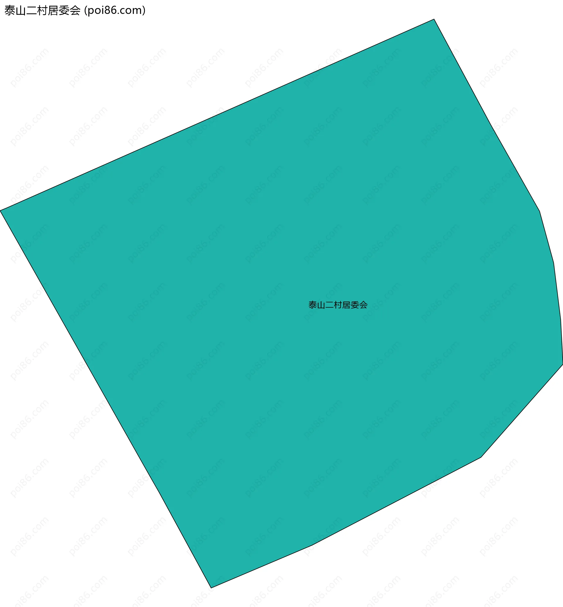 泰山二村居委会边界地图