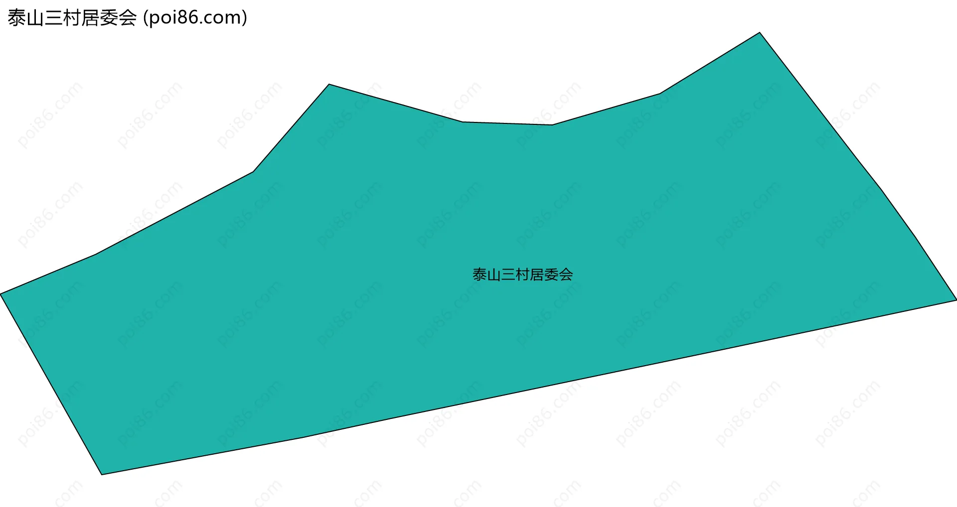 泰山三村居委会边界地图