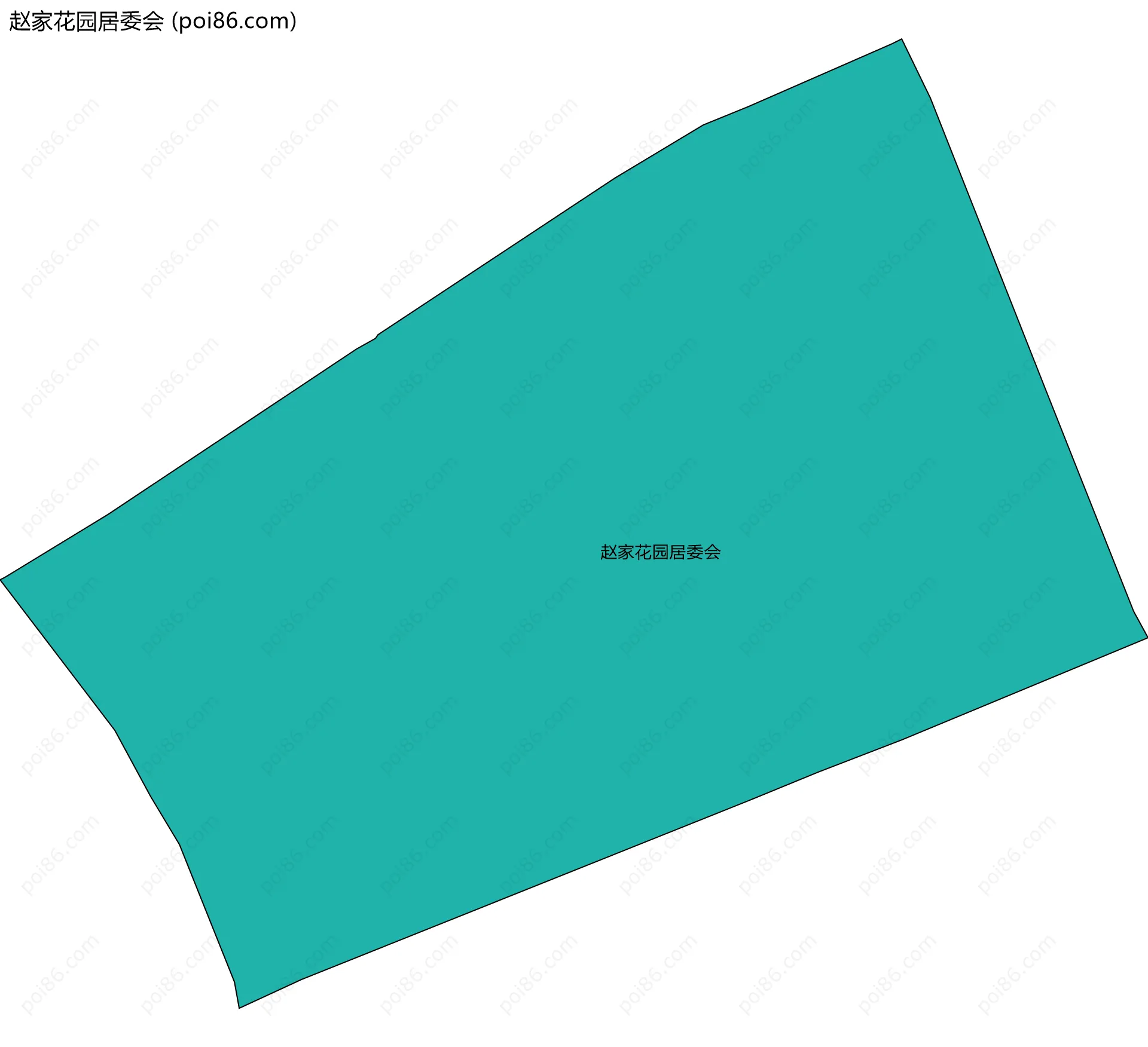 赵家花园居委会边界地图