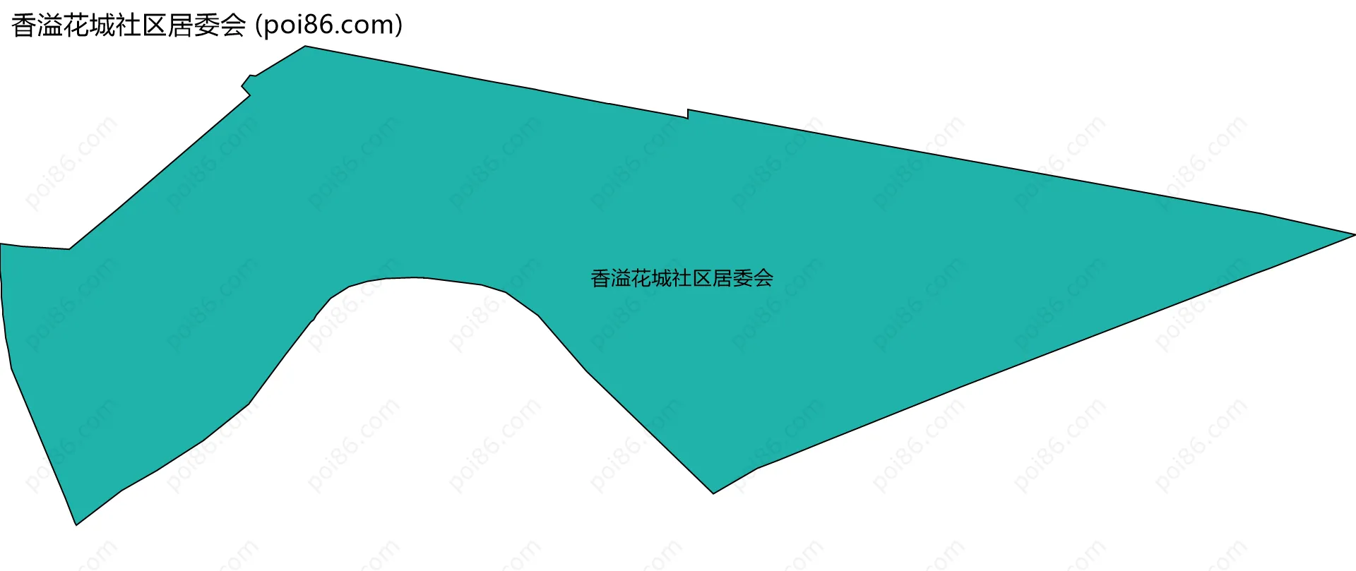 香溢花城社区居委会边界地图