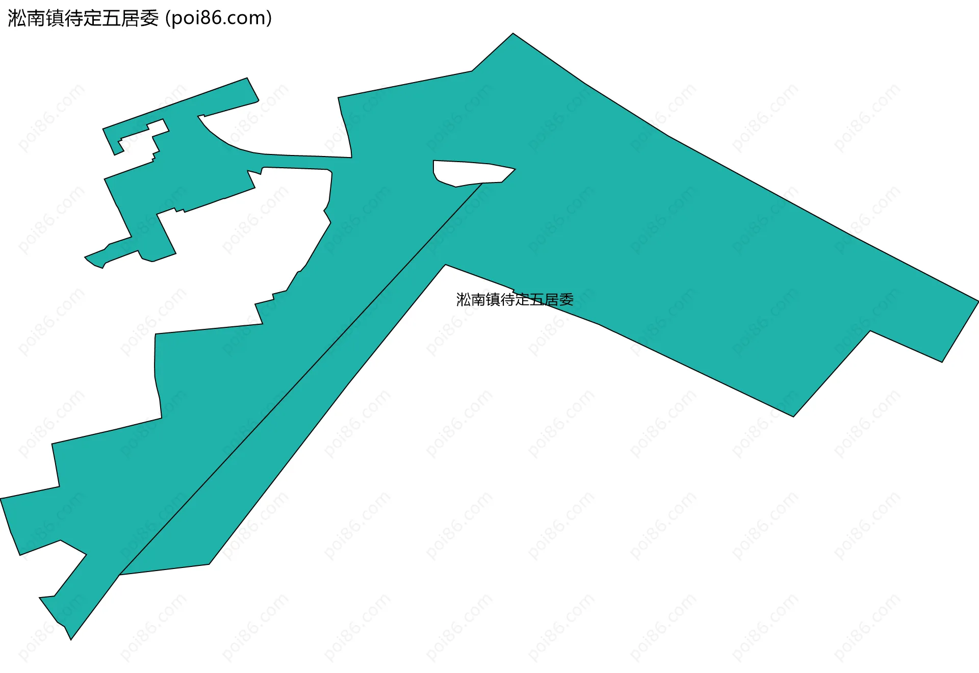 淞南镇待定五居委边界地图