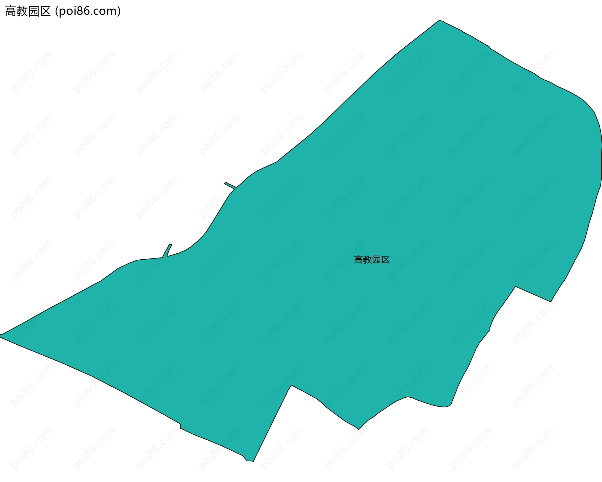 高教园区边界地图