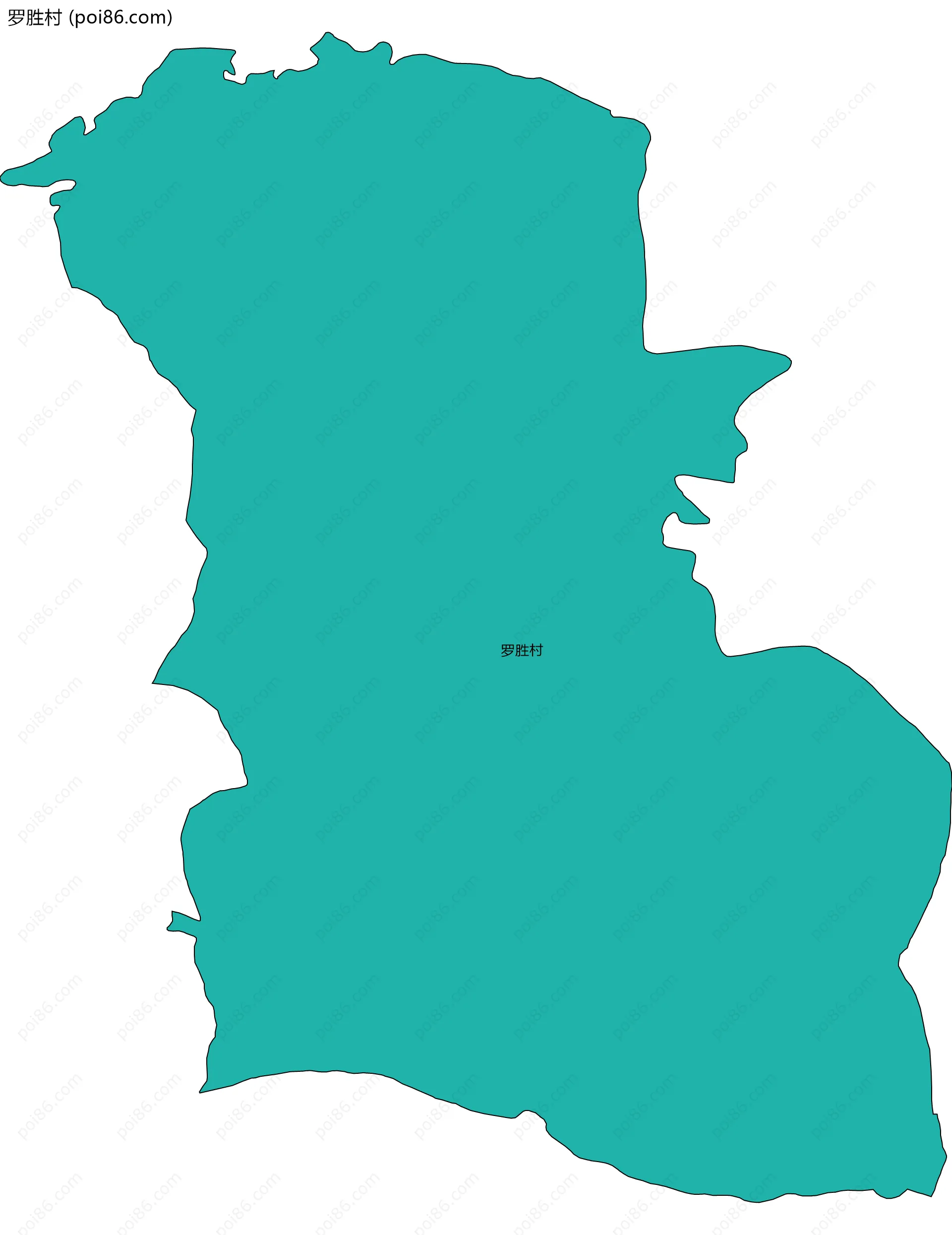 罗胜村边界地图