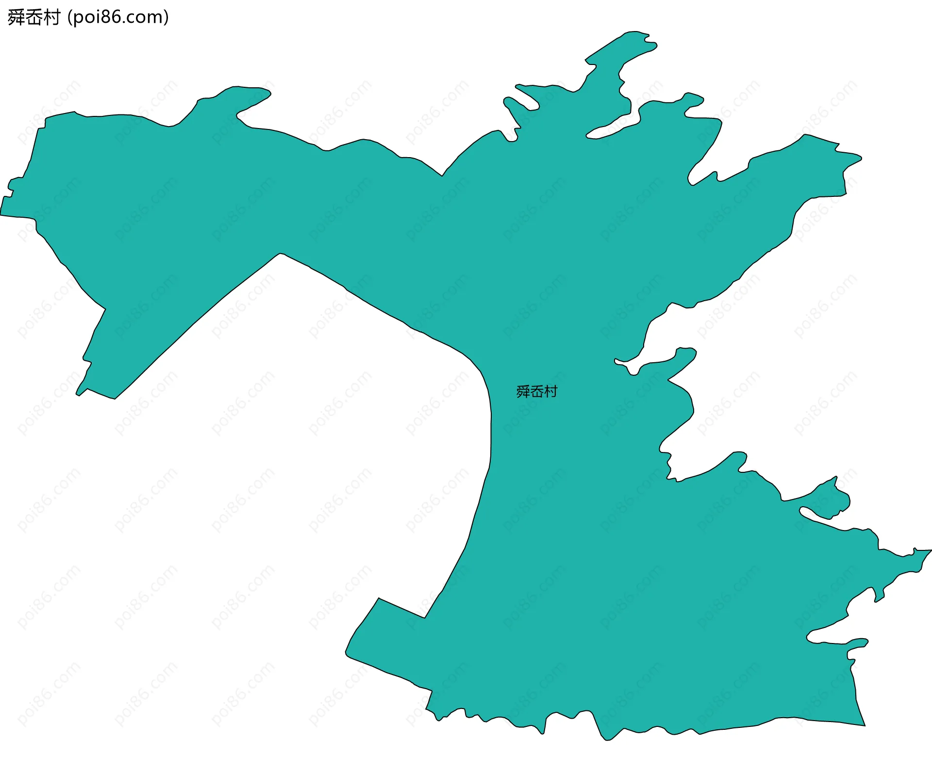 舜岙村边界地图