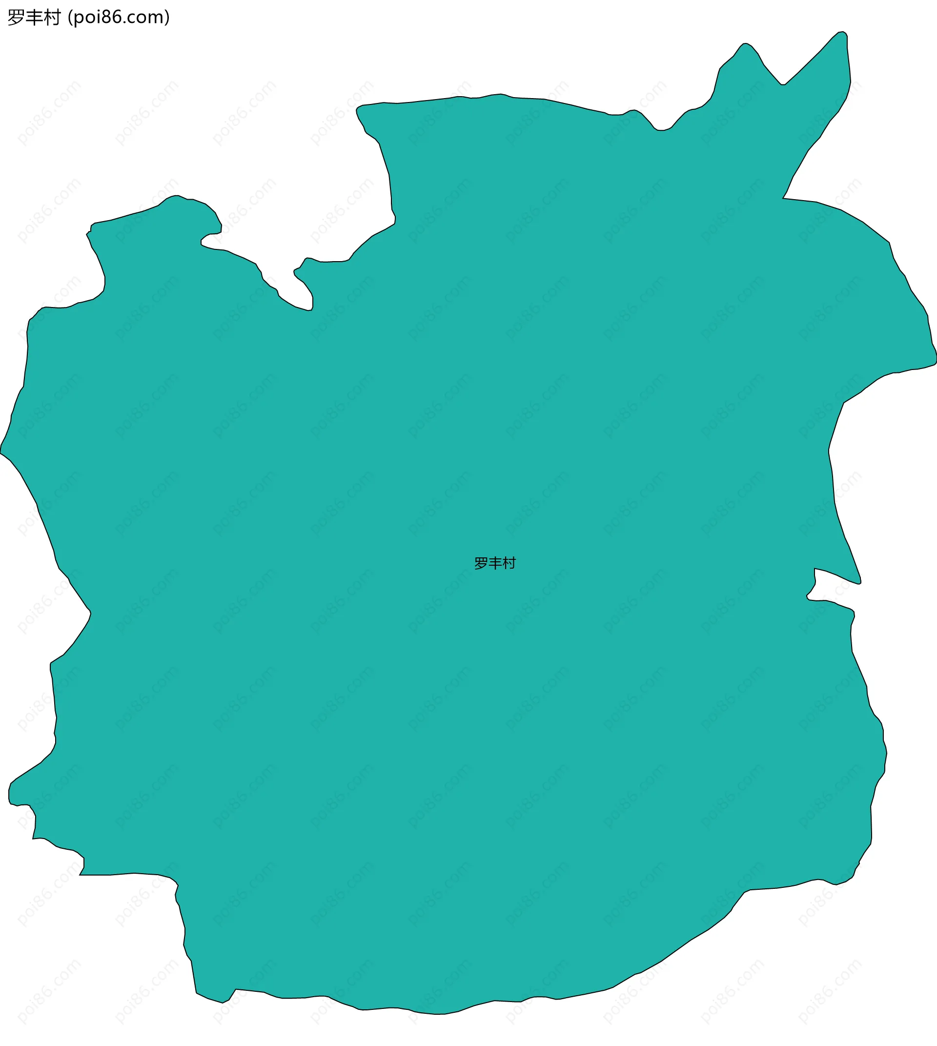 罗丰村边界地图