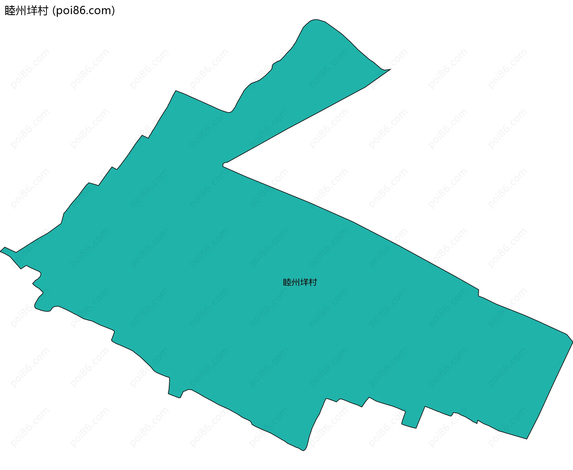 睦州垟村边界地图