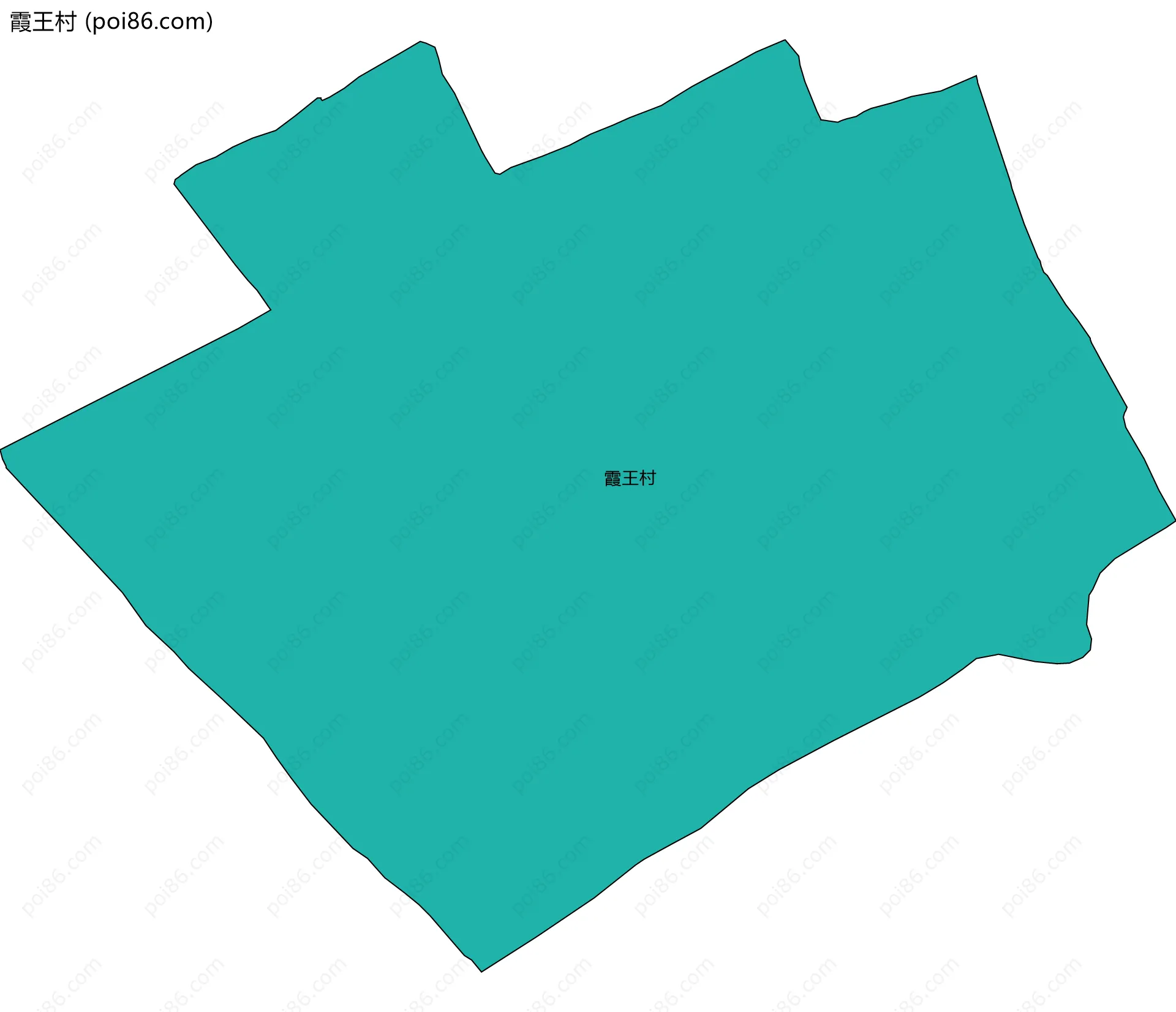 霞王村边界地图