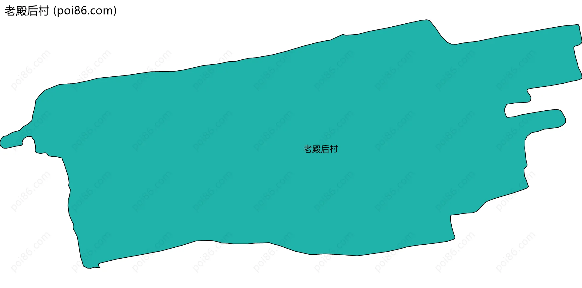 老殿后村边界地图