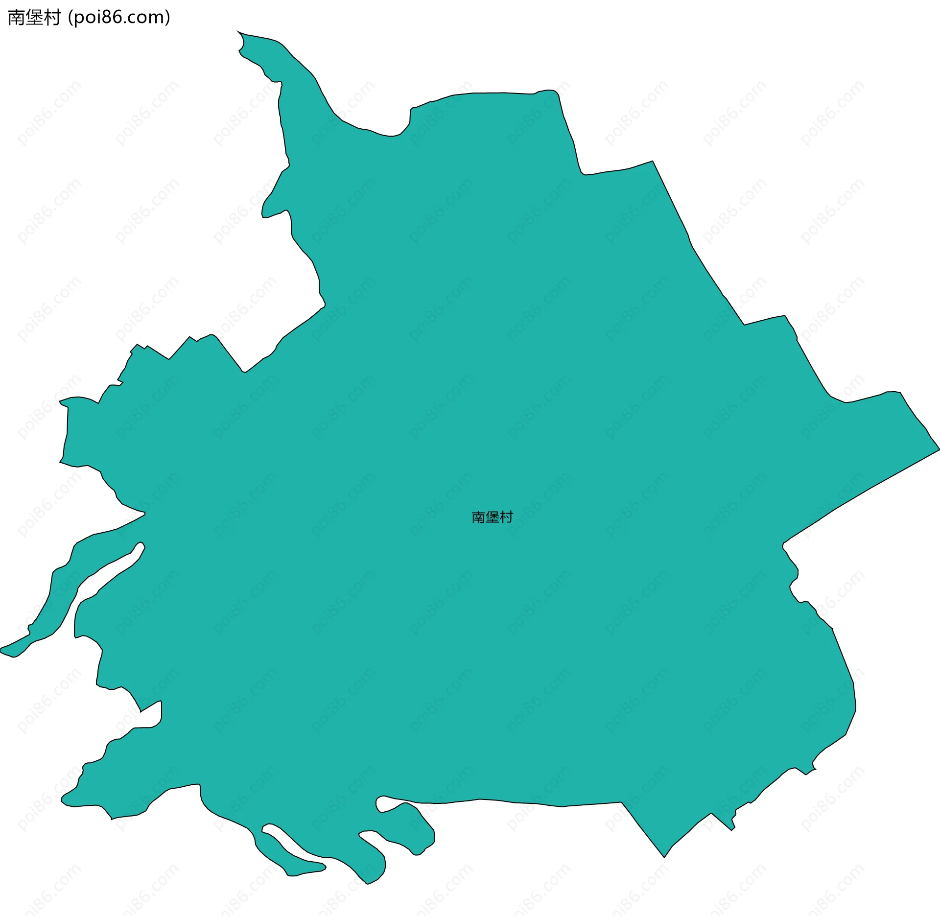 南堡村边界地图