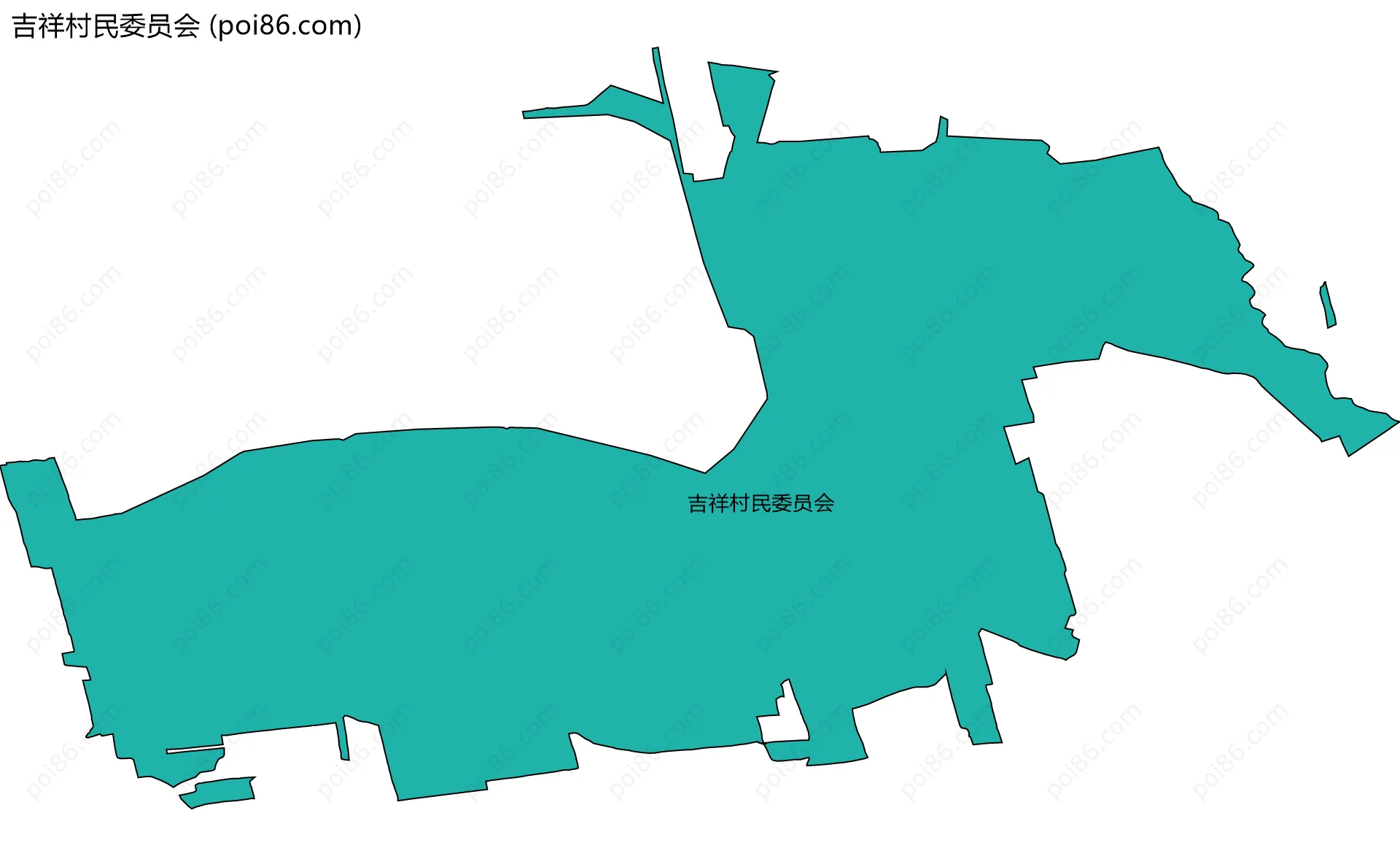 吉祥村民委员会边界地图