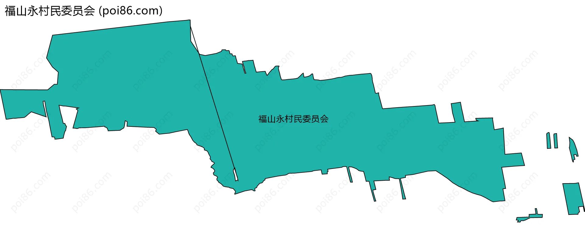 福山永村民委员会边界地图