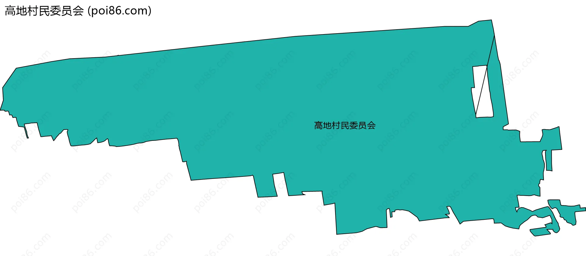 高地村民委员会边界地图