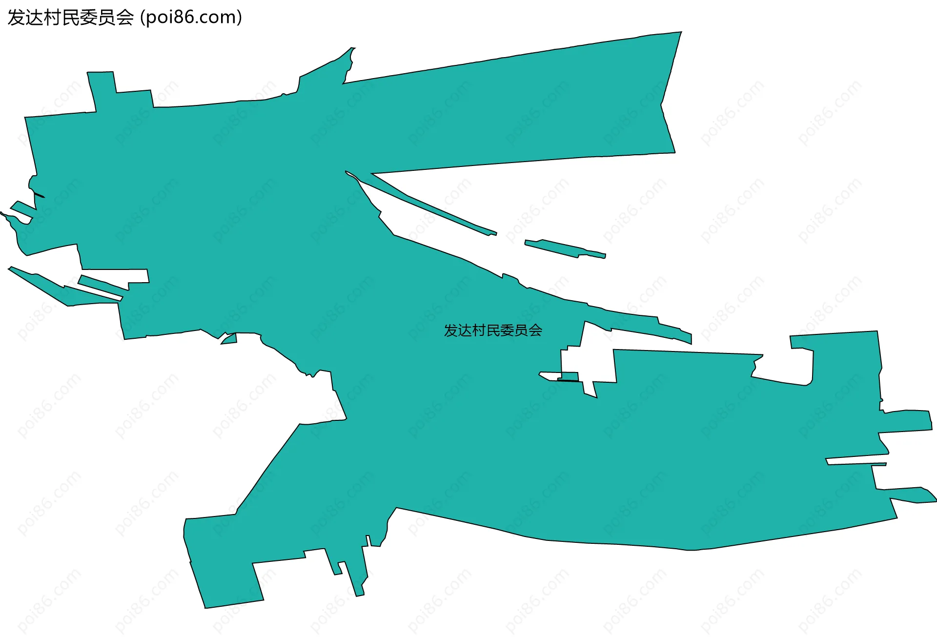 发达村民委员会边界地图