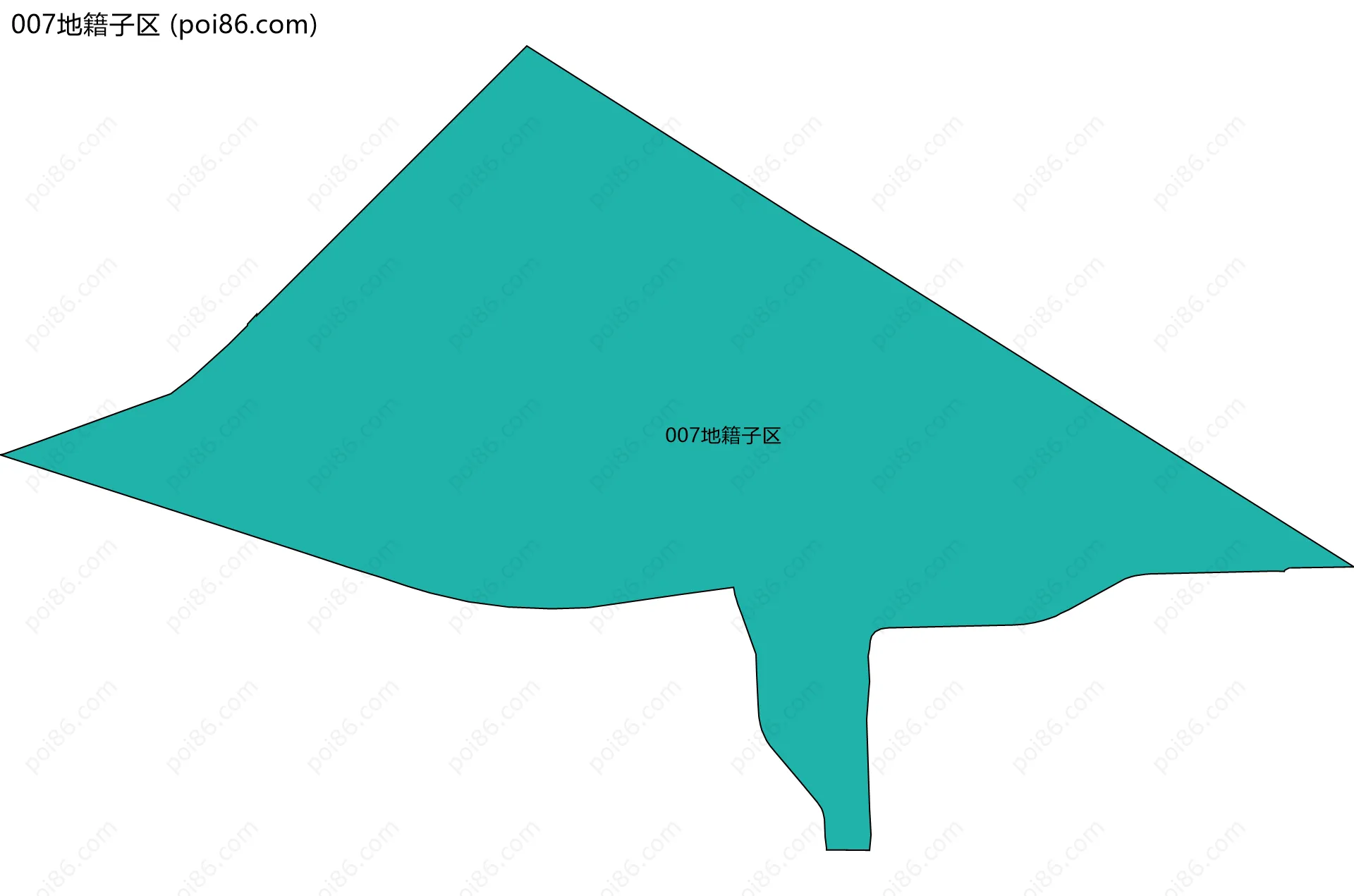 007地籍子区边界地图